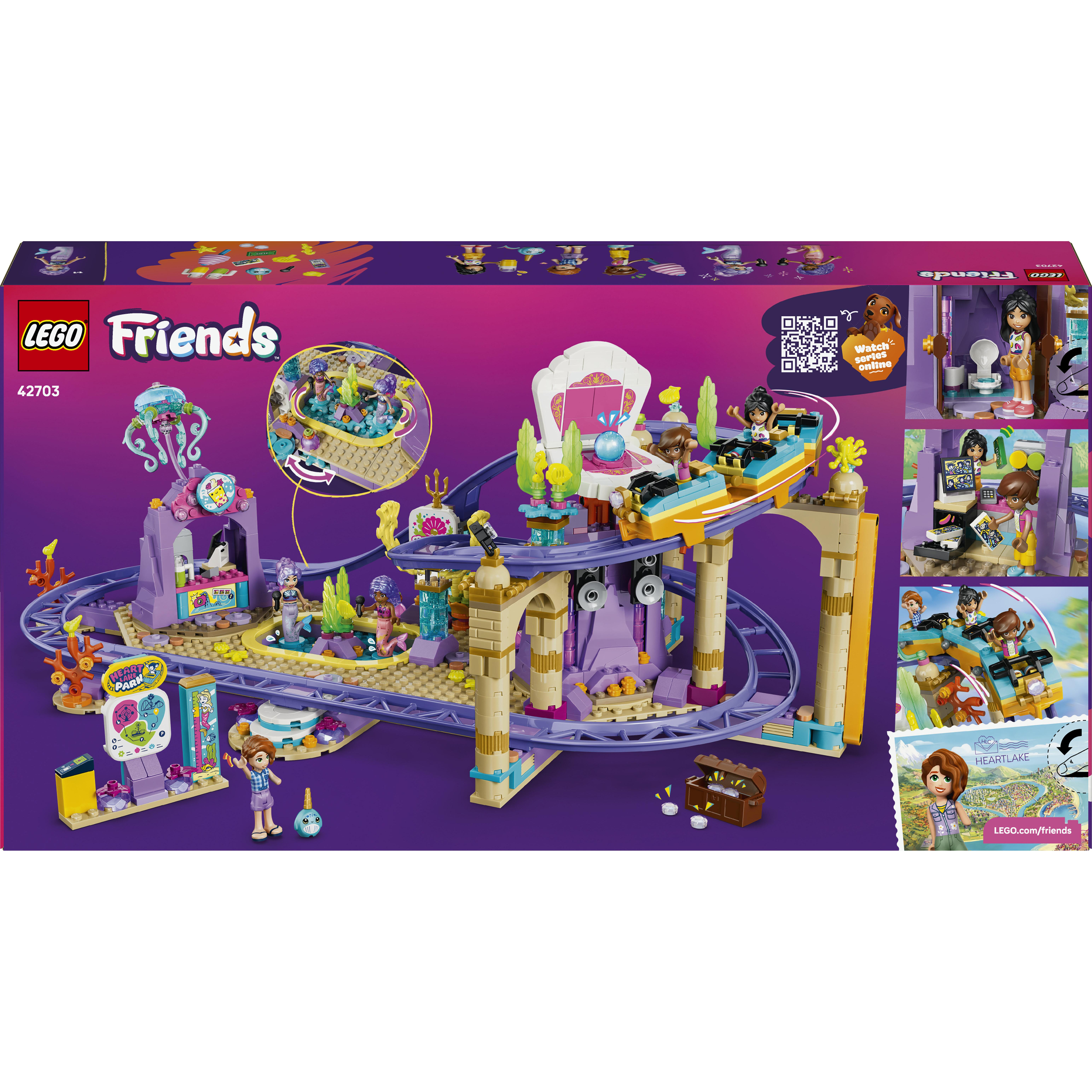 Voir la diapositive 7 : LEGO LEGO Friends 42703 Les Montagnes Russes des Sirènes - Jouet Interactif dès 8 ans - Cadeau