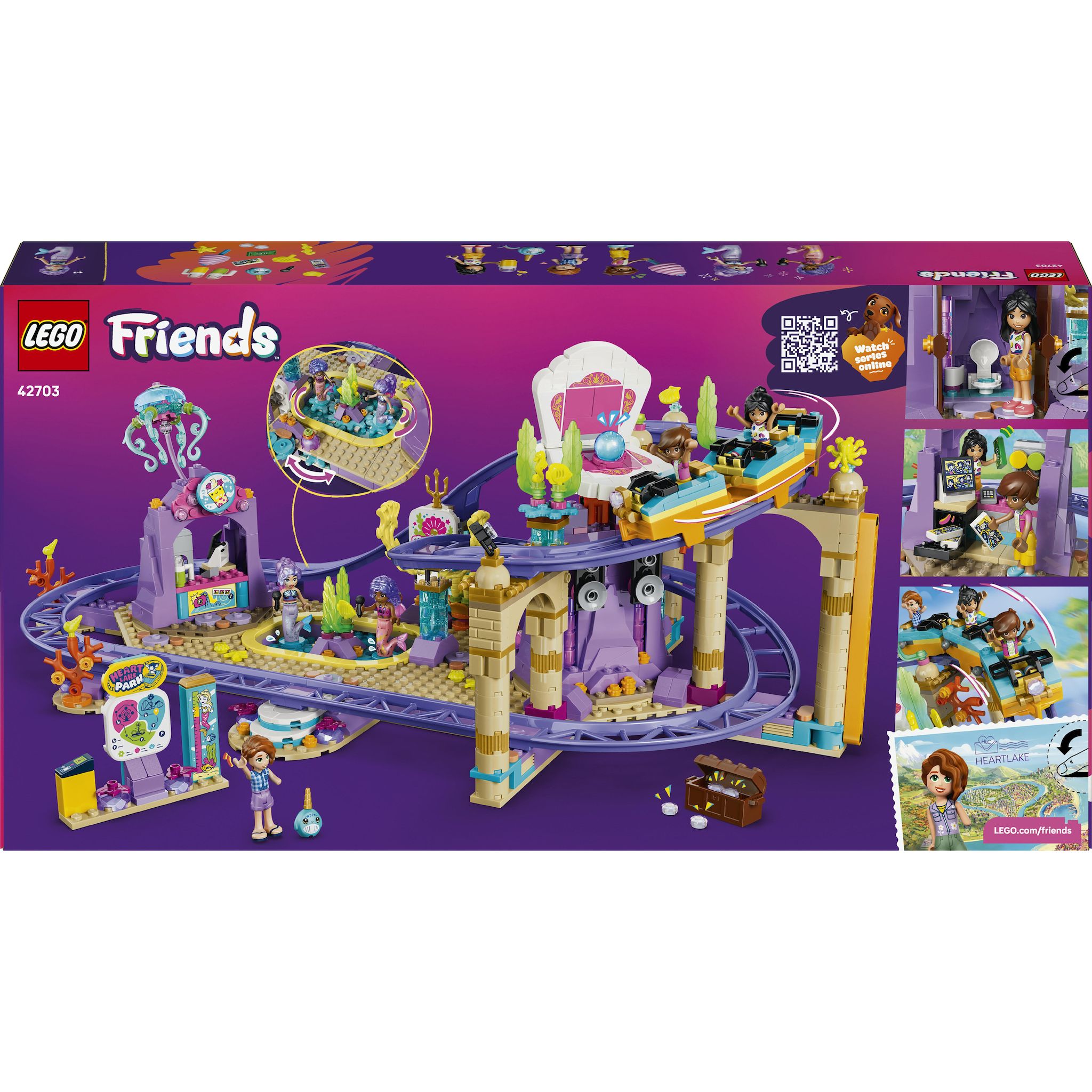 Voir la diapositive 7 : LEGO LEGO Friends 42703 Les Montagnes Russes des Sirènes - Jouet Interactif dès 8 ans - Cadeau