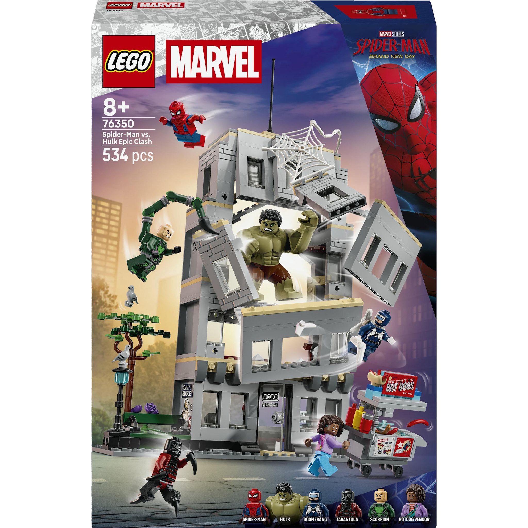 LEGO Marvel 76350 - L'affrontement légendaire entre Spider-Man et Hulk