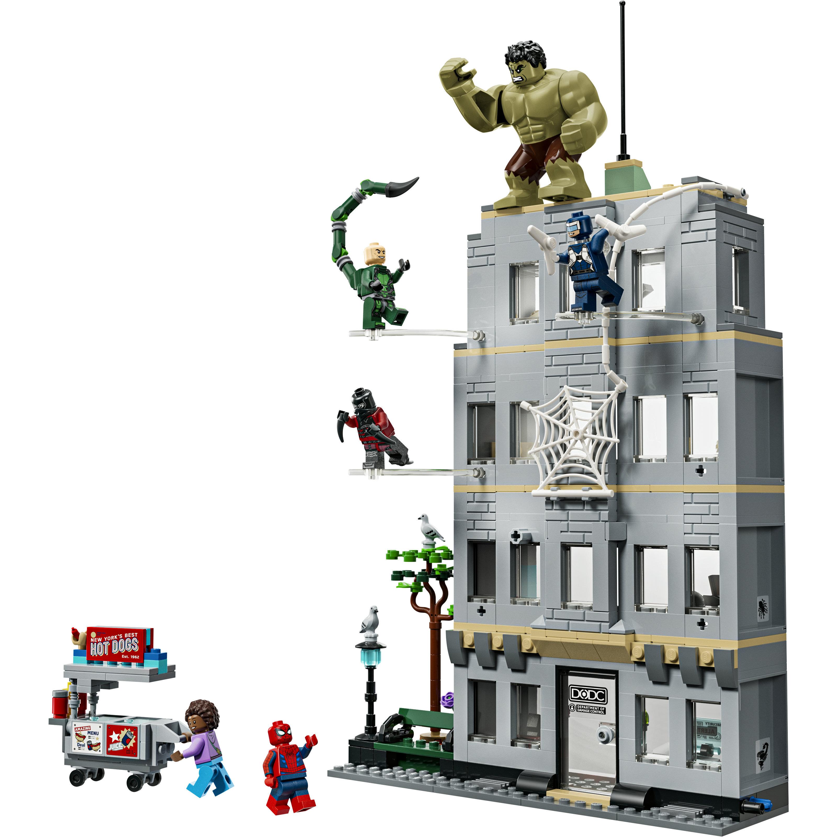 Voir la diapositive 2 : LEGO LEGO ǀ Marvel 76350 L’Affrontement Légendaire entre Spider-Man et Hulk - Jouet Interactif