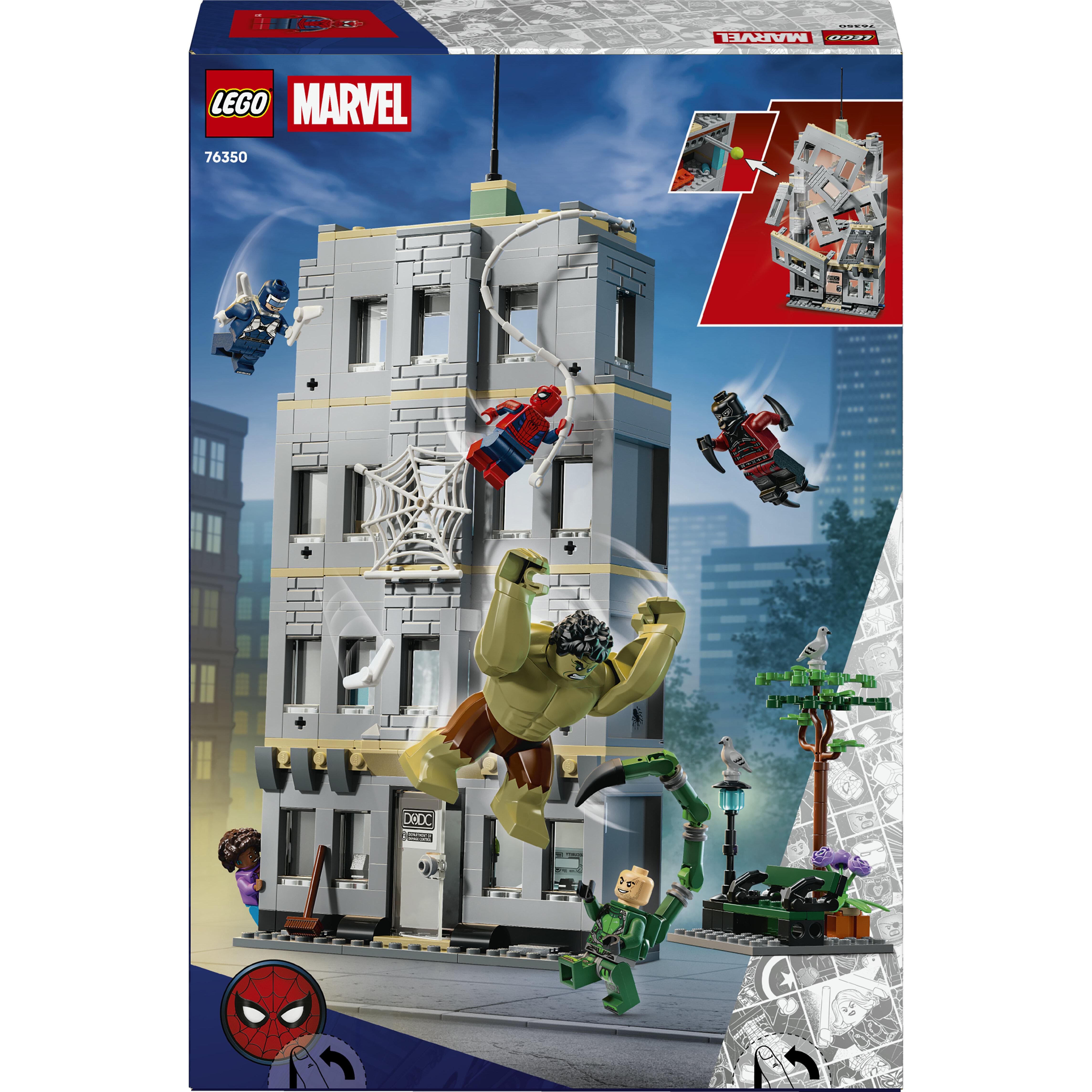 Voir la diapositive 3 : LEGO LEGO ǀ Marvel 76350 L’Affrontement Légendaire entre Spider-Man et Hulk - Jouet Interactif