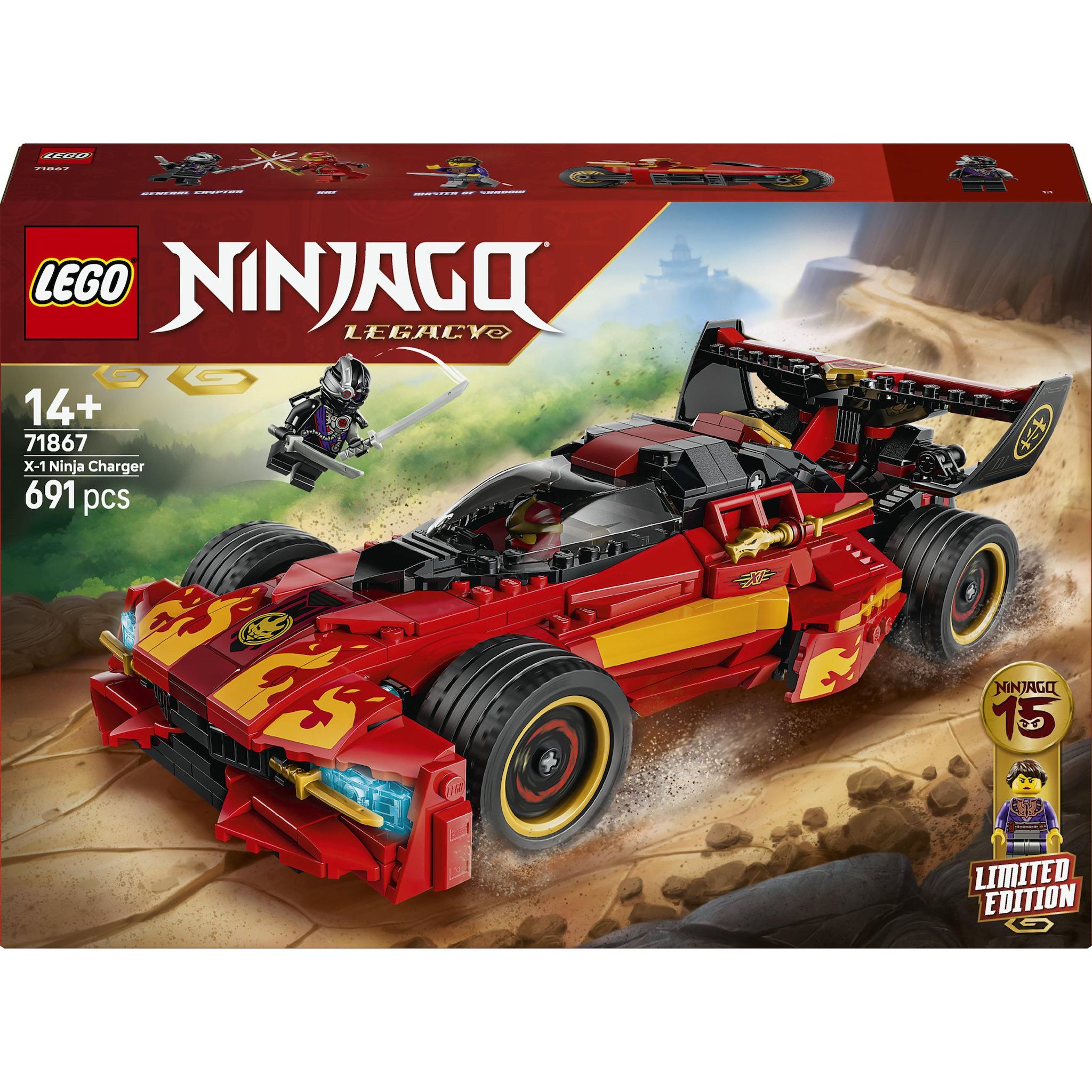 LEGO Ninjago Legacy 71867 - Le chargeur Ninja X1 : 15ème anniversaire