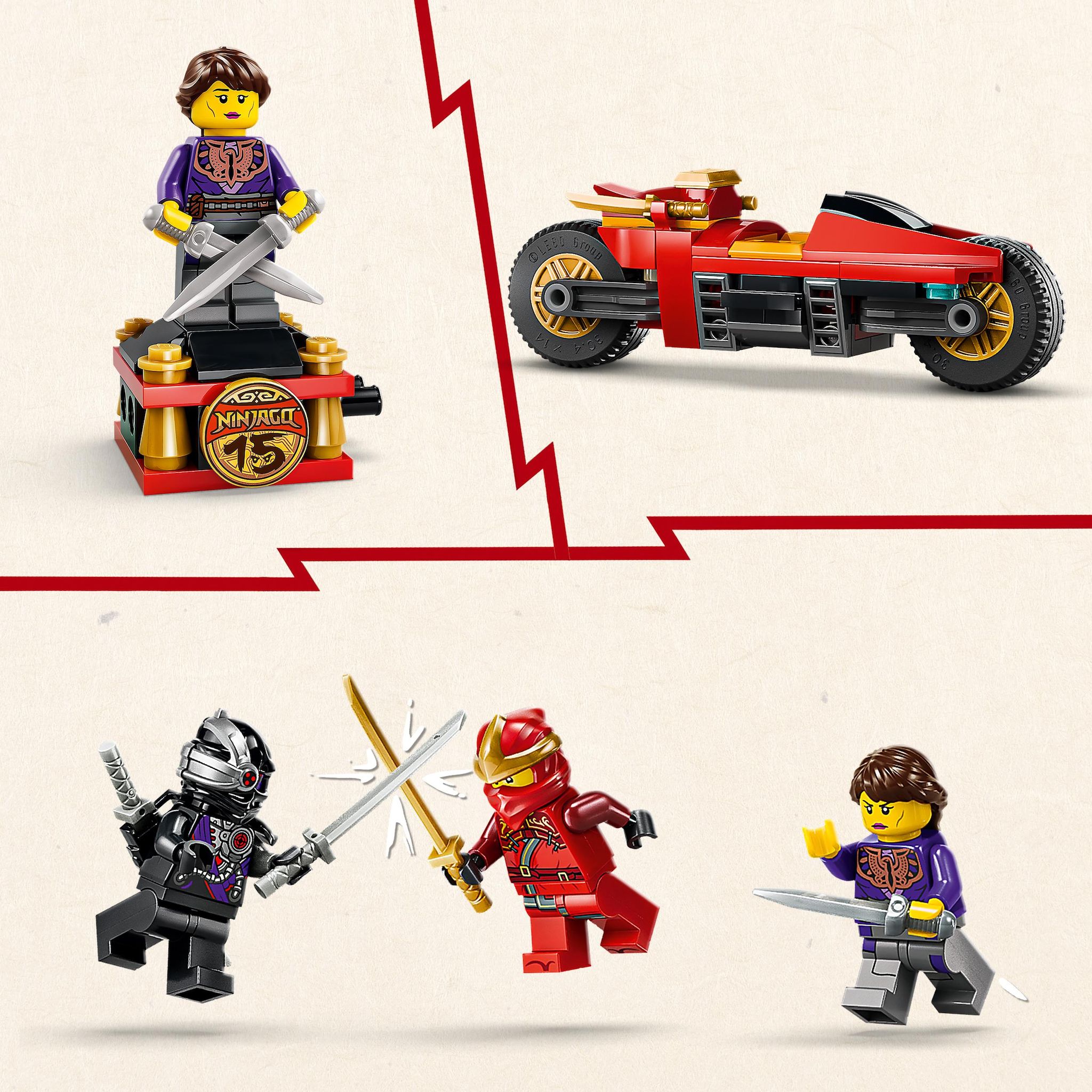 Voir la diapositive 5 : LEGO Ninjago Legacy 71867 - Le chargeur Ninja X1 : 15ème anniversaire