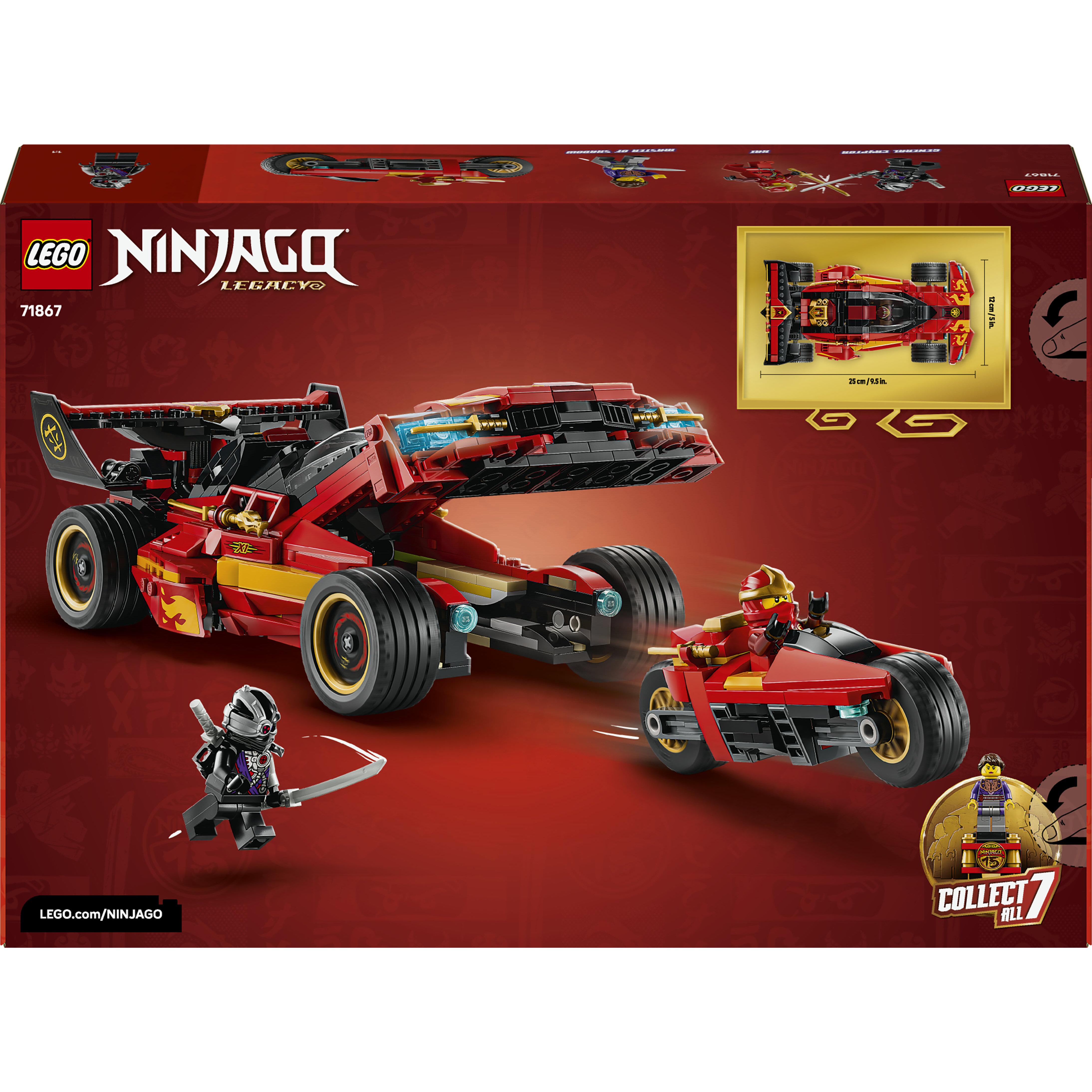 Voir la diapositive 7 : LEGO LEGO NINJAGO 71867 Le Chargeur Ninja X-1 : 15e Anniversaire - Jeu de Construction pour Ado