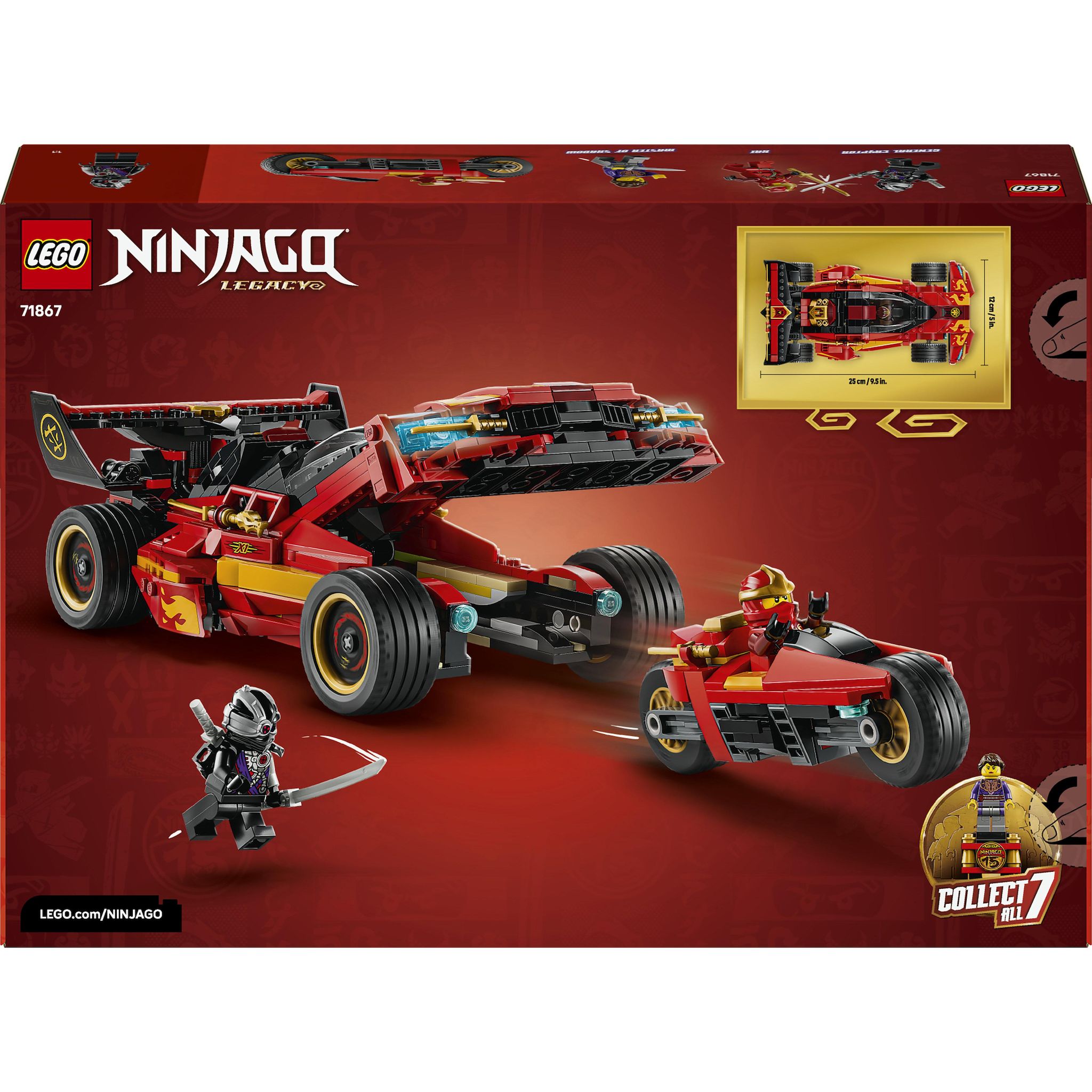 Voir la diapositive 7 : LEGO Ninjago Legacy 71867 - Le chargeur Ninja X1 : 15ème anniversaire