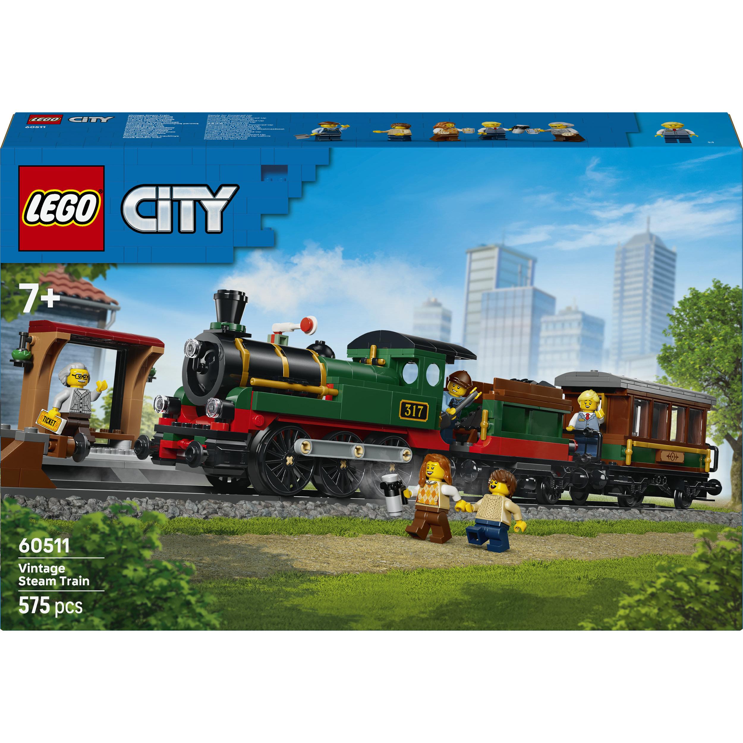 LEGO LEGO City 60511 Le Train à Vapeur Rétro - Jouet Garçon ou Fille dès 7 ans - Maquette STEM