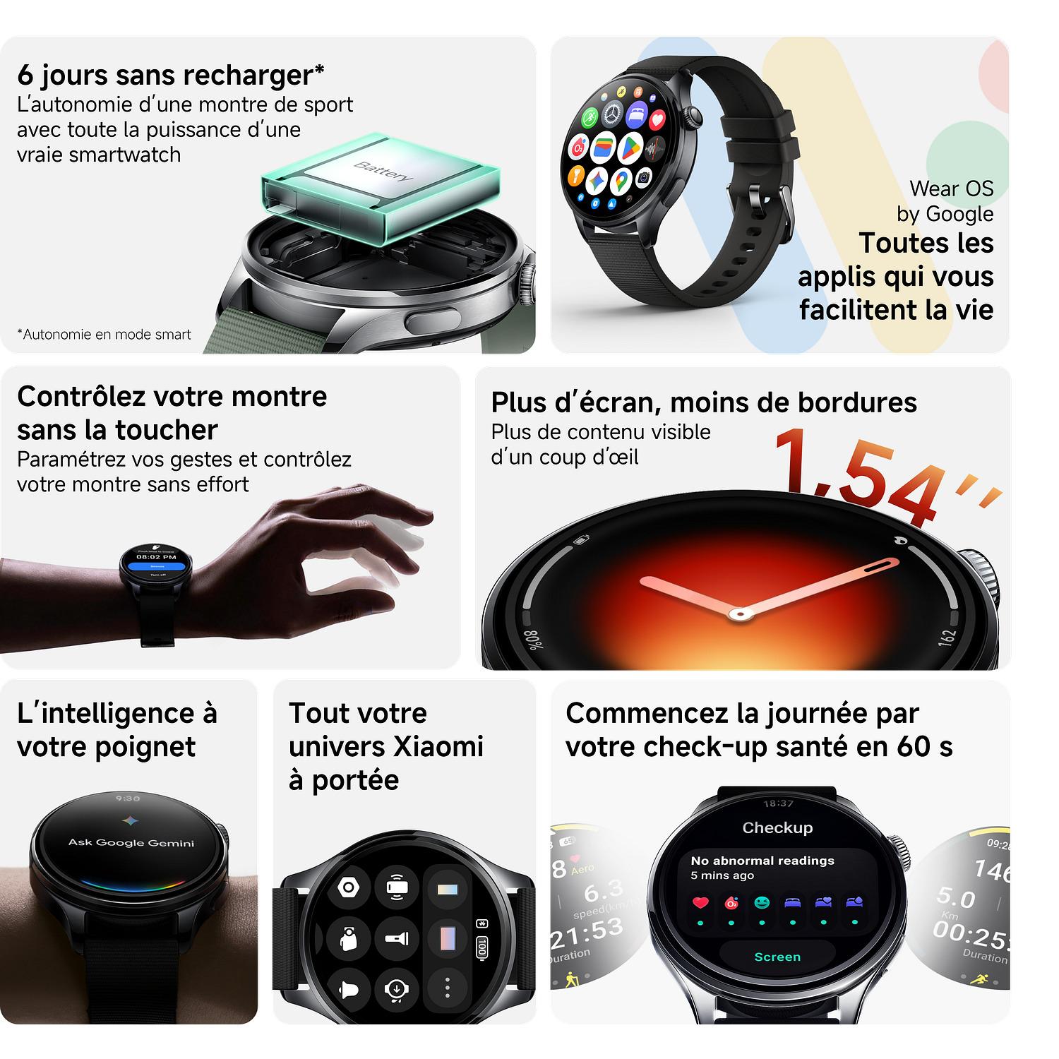 Voir la diapositive 4 : XIAOMI Montre connectée Redmi Watch 5 - Noir