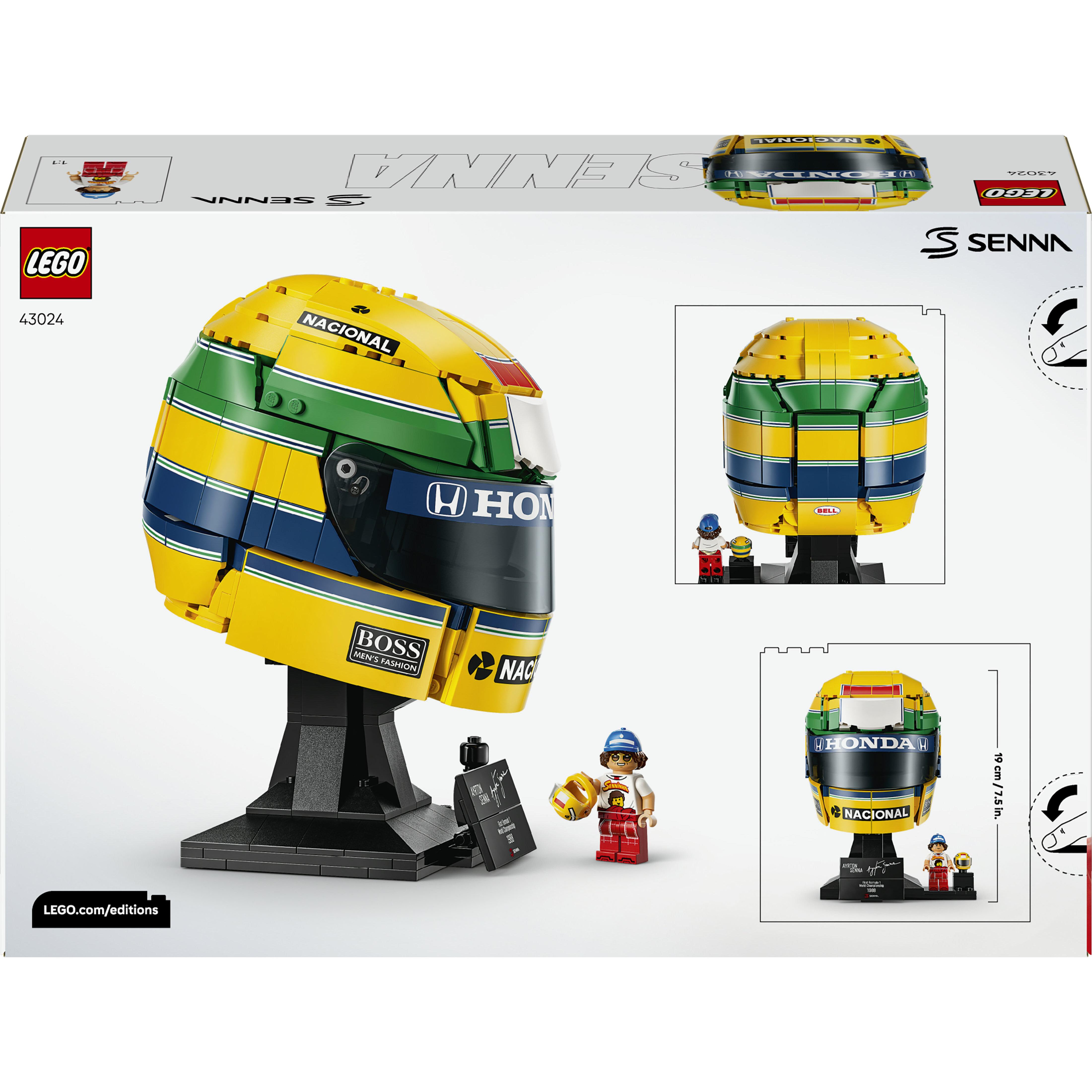 Voir la diapositive 7 : LEGO Edition 43024 - Casque F1 Ayrton SENNA