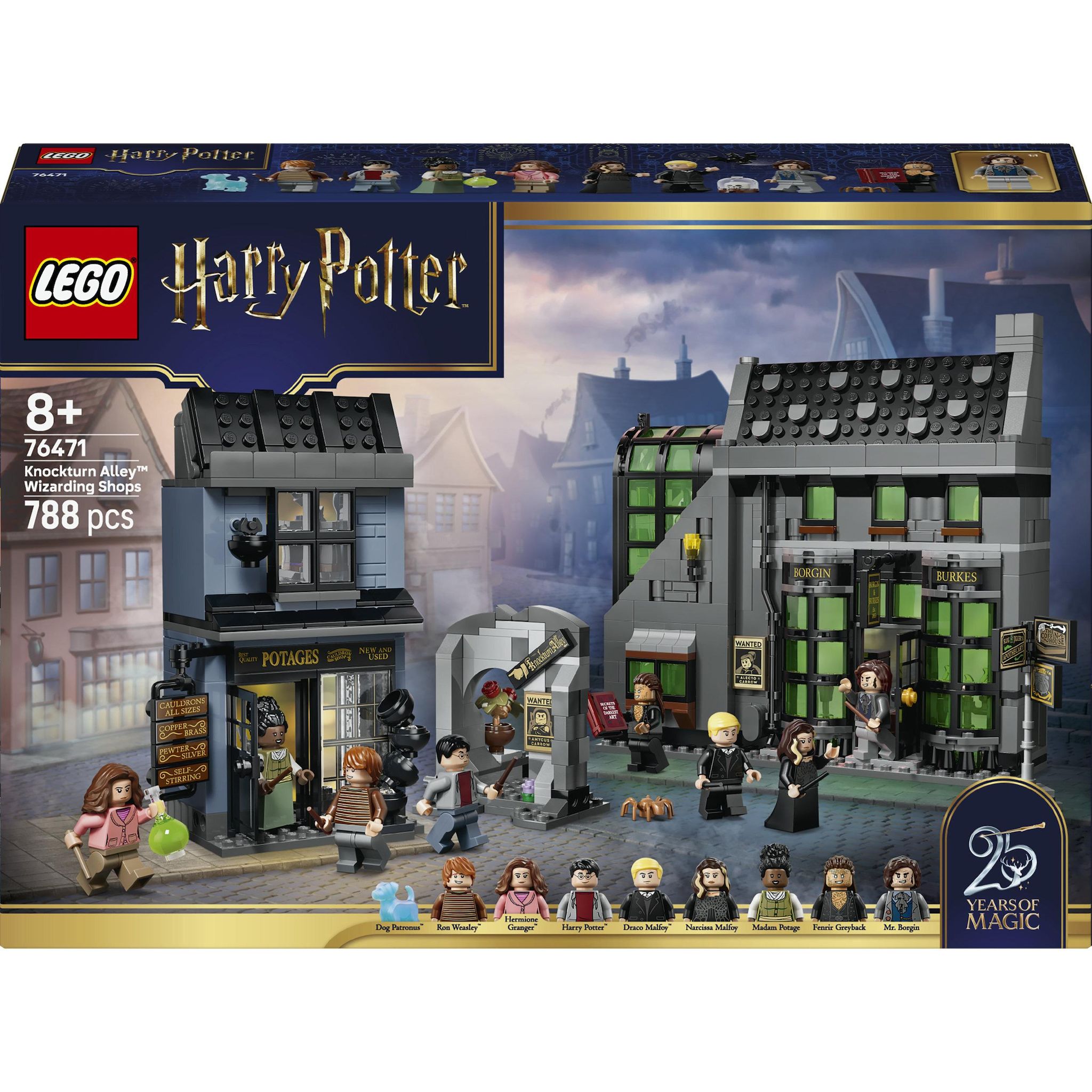 LEGO LEGO Harry Potter 76471 Les Boutiques Magiques de l’Allée des Embrumes - Jouet dès 8 ans