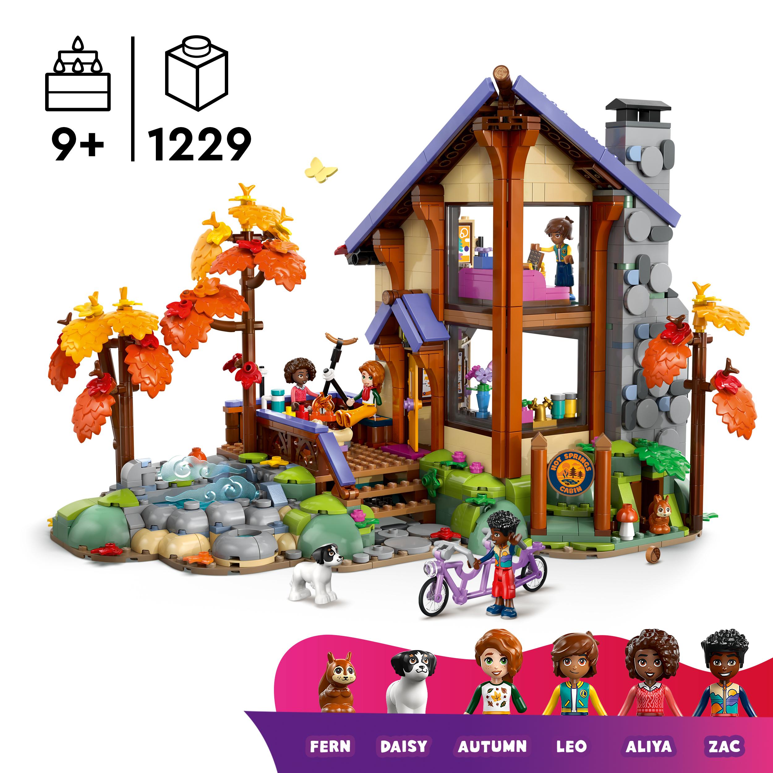 Voir la diapositive 3 : LEGO Friends 42705 - La cabane chaleureuse dans la forêt