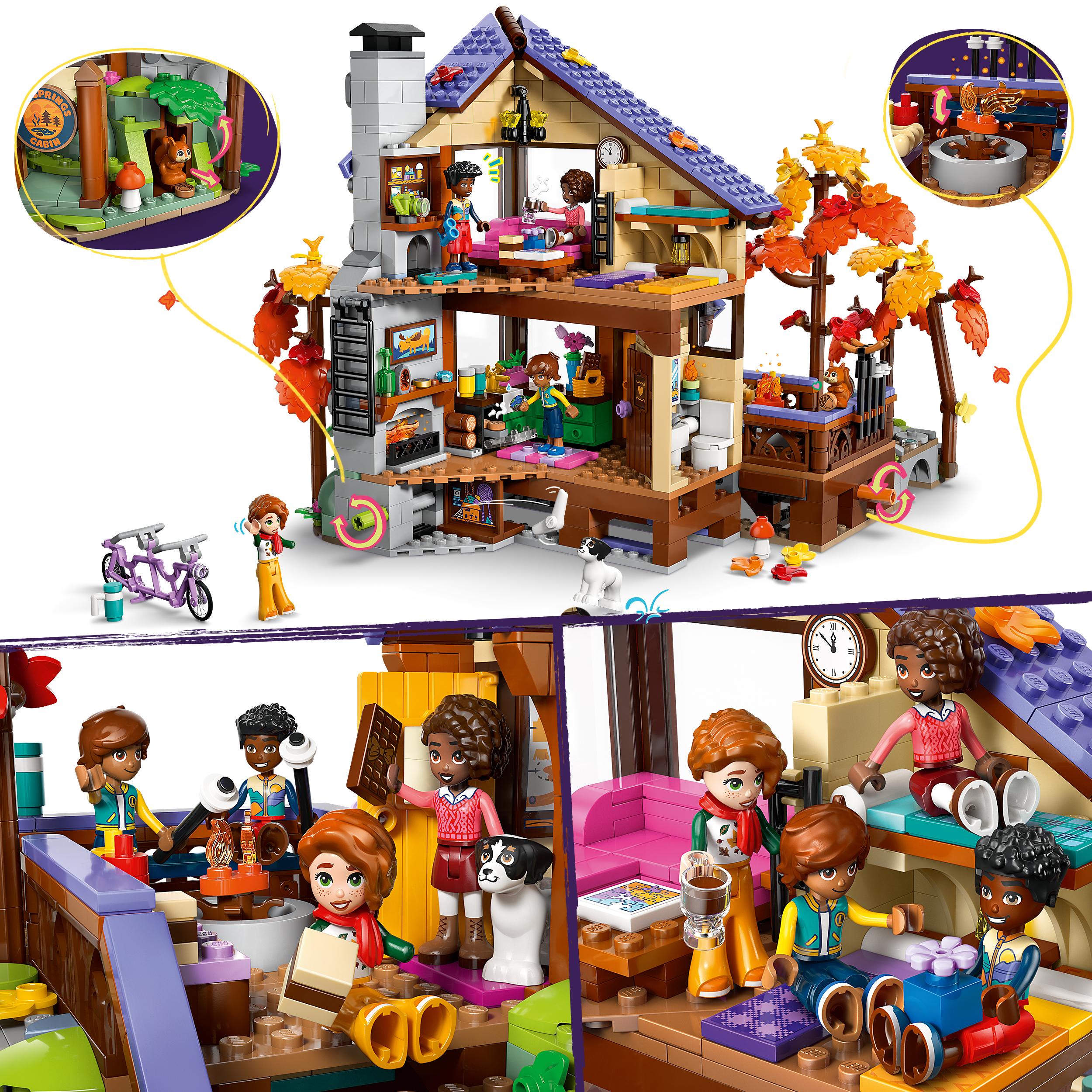 Voir la diapositive 4 : LEGO Friends 42705 - La cabane chaleureuse dans la forêt