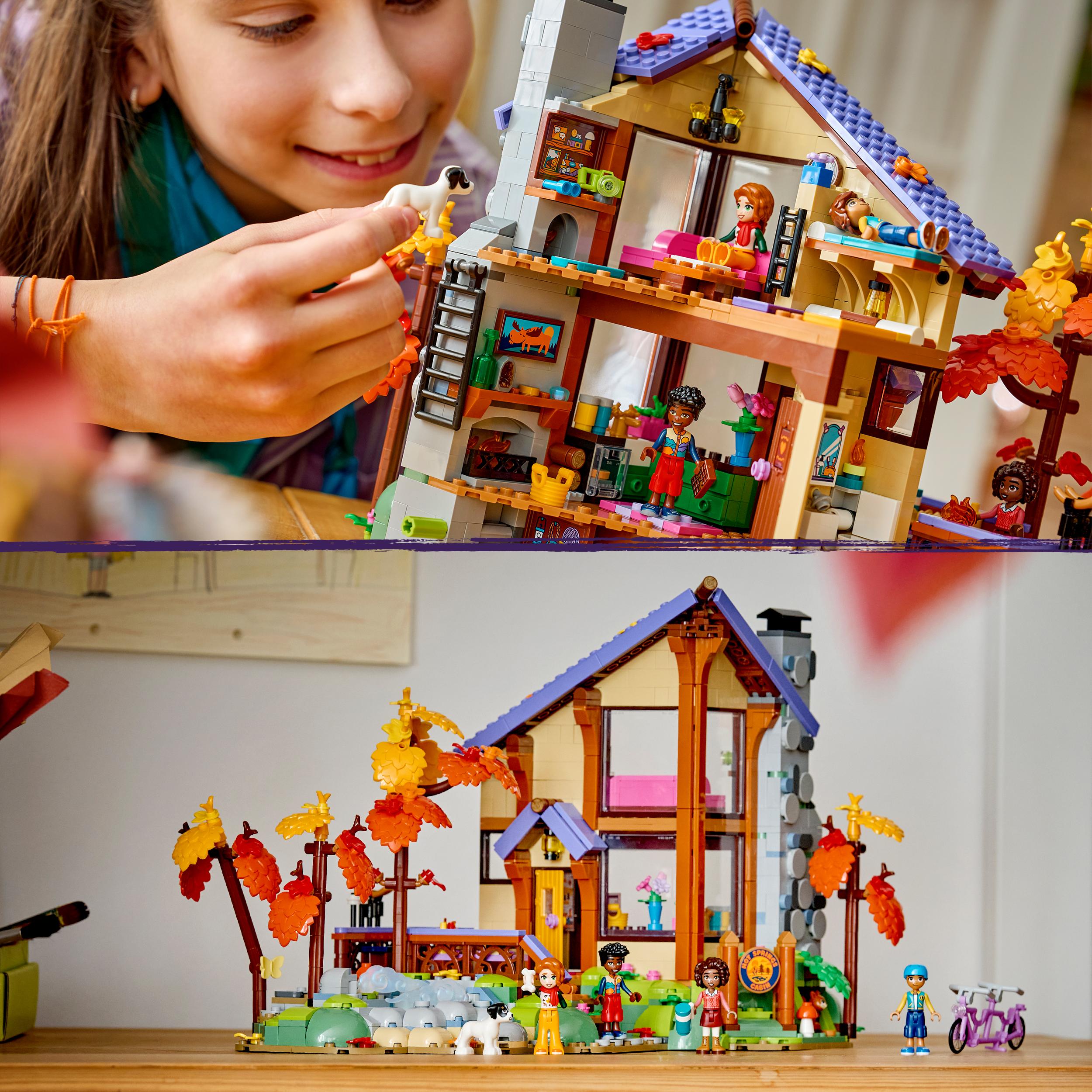 Voir la diapositive 6 : LEGO Friends 42705 - La cabane chaleureuse dans la forêt