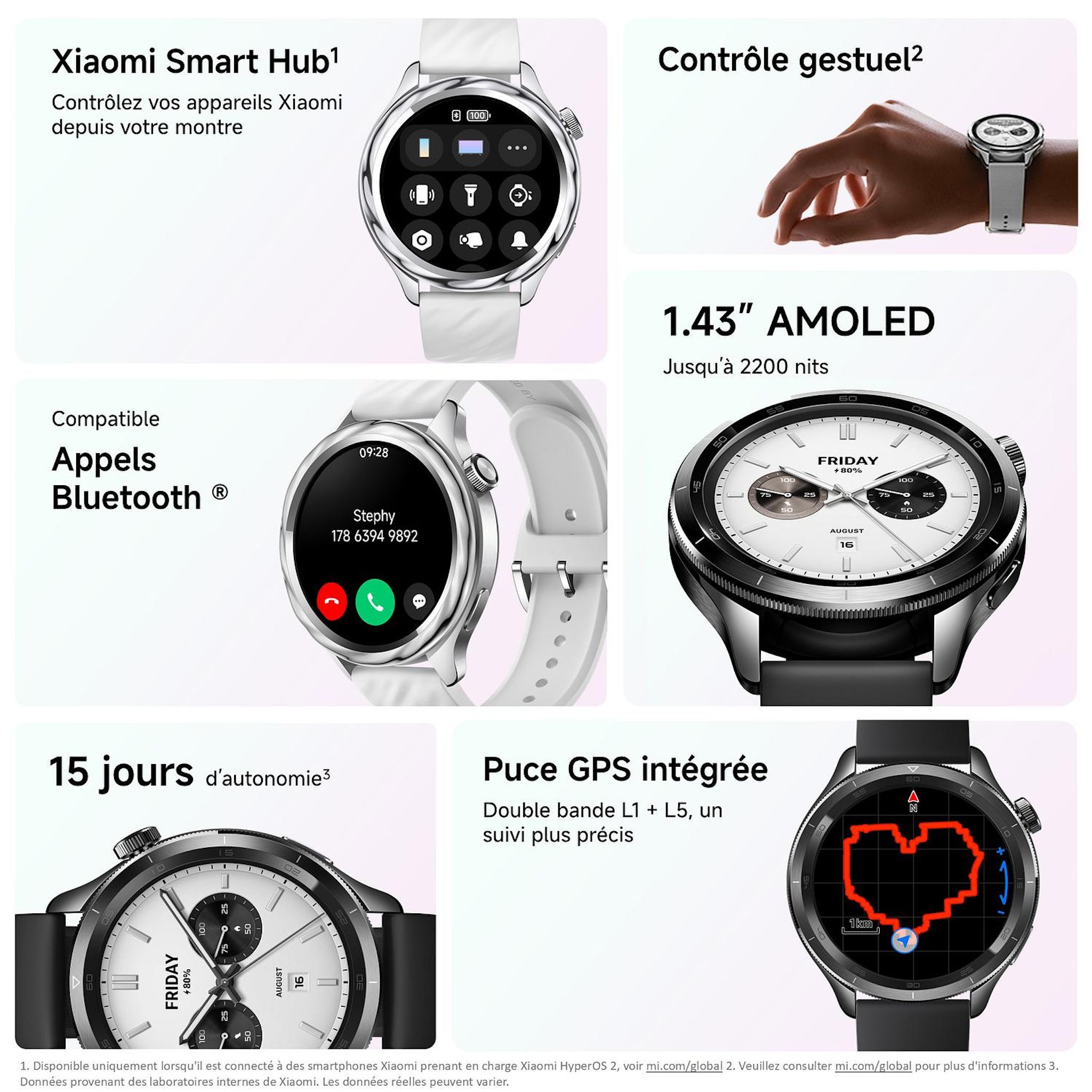 Voir la diapositive 7 : XIAOMI Montre connectée Redmi Watch S4 46mm - Silver