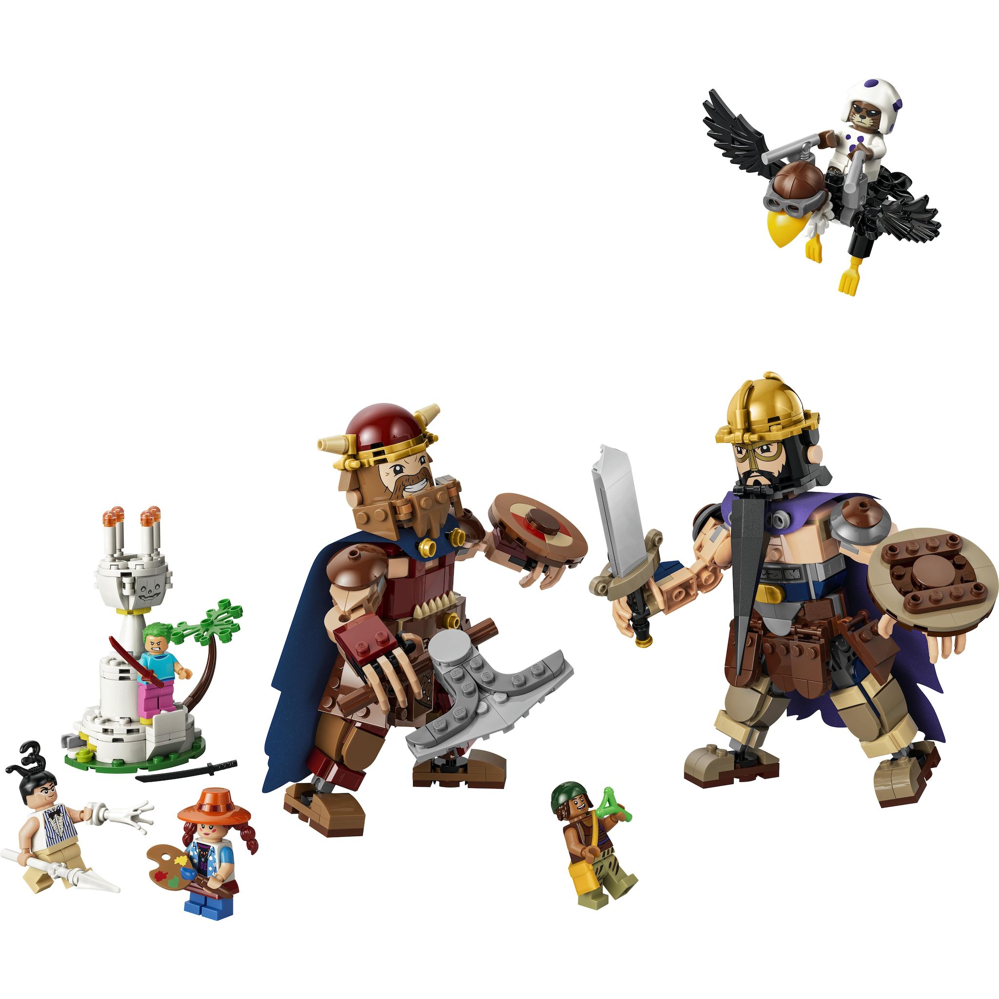 Voir la diapositive 2 : LEGO One Piece 75644 - Dorry contre Brogy - Les gants de Little Garden
