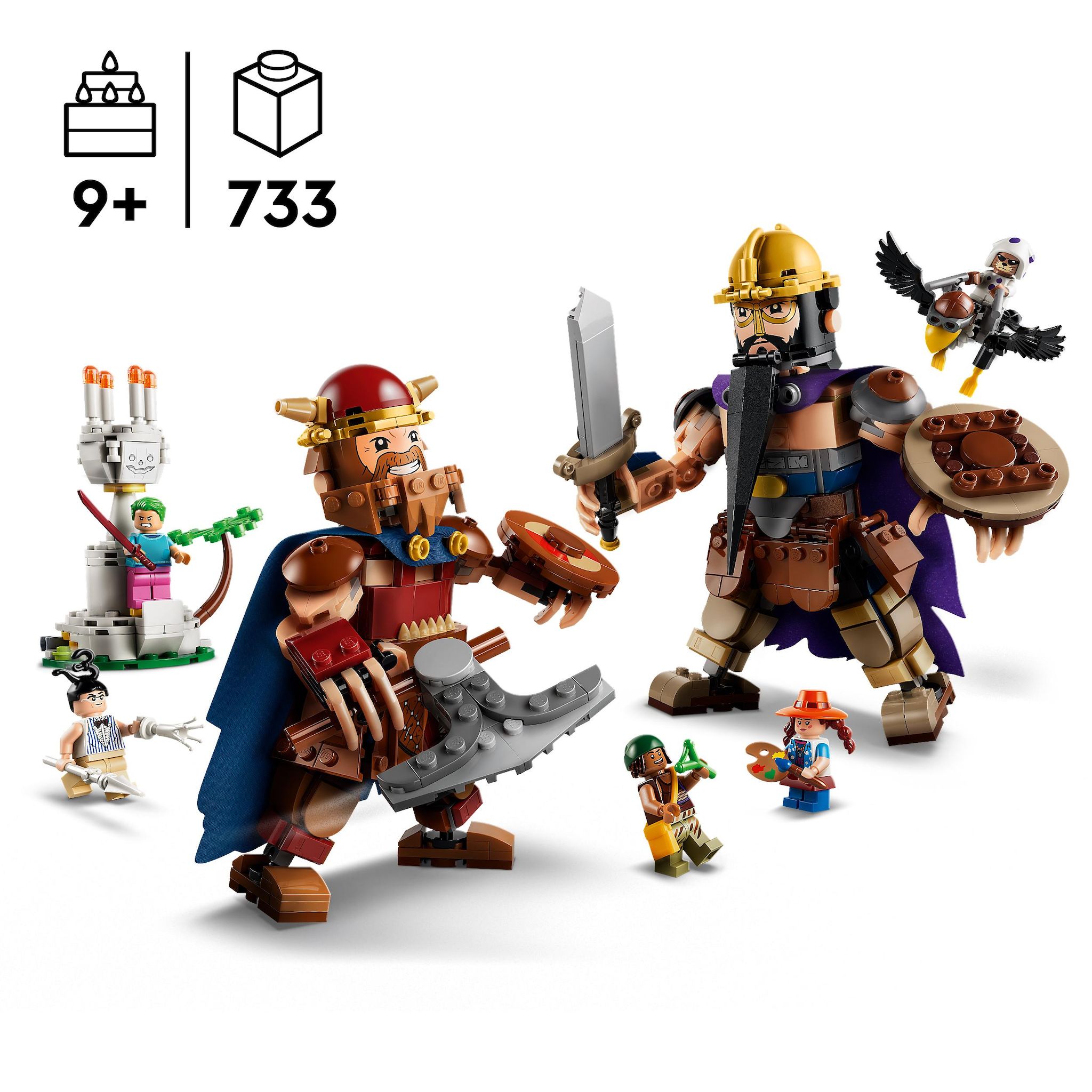 Voir la diapositive 3 : LEGO One Piece 75644 - Dorry contre Brogy - Les gants de Little Garden