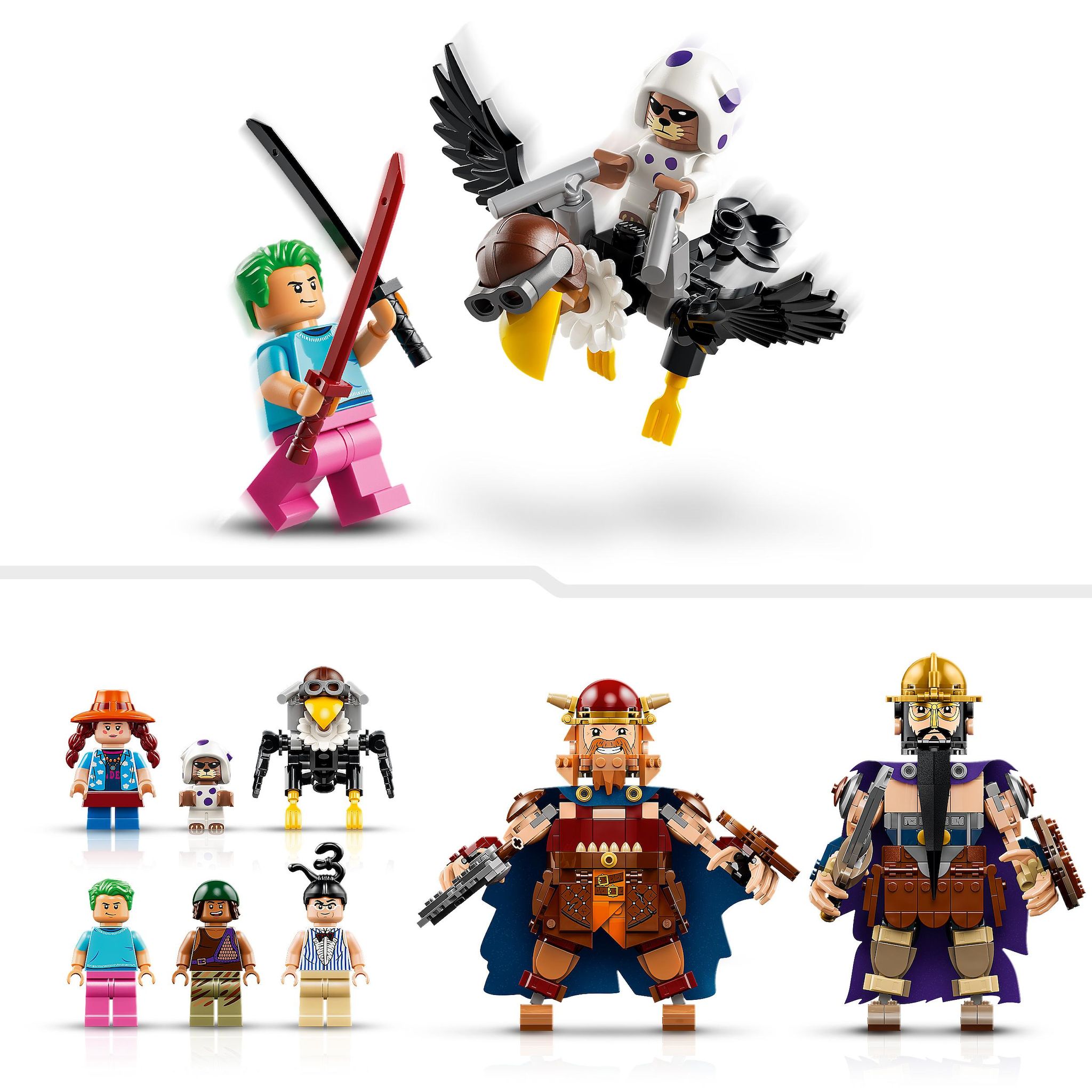 Voir la diapositive 5 : LEGO One Piece 75644 - Dorry contre Brogy - Les gants de Little Garden