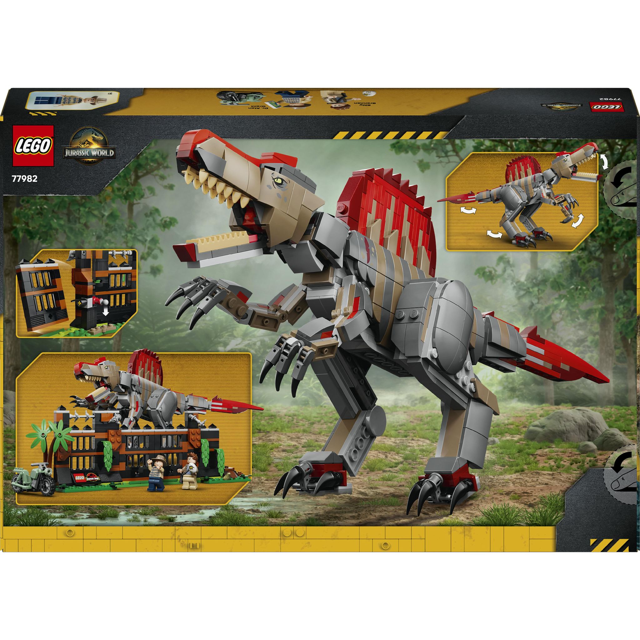 Voir la diapositive 3 : LEGO Jurassic World 77982 - L'évasion du Spinosaure