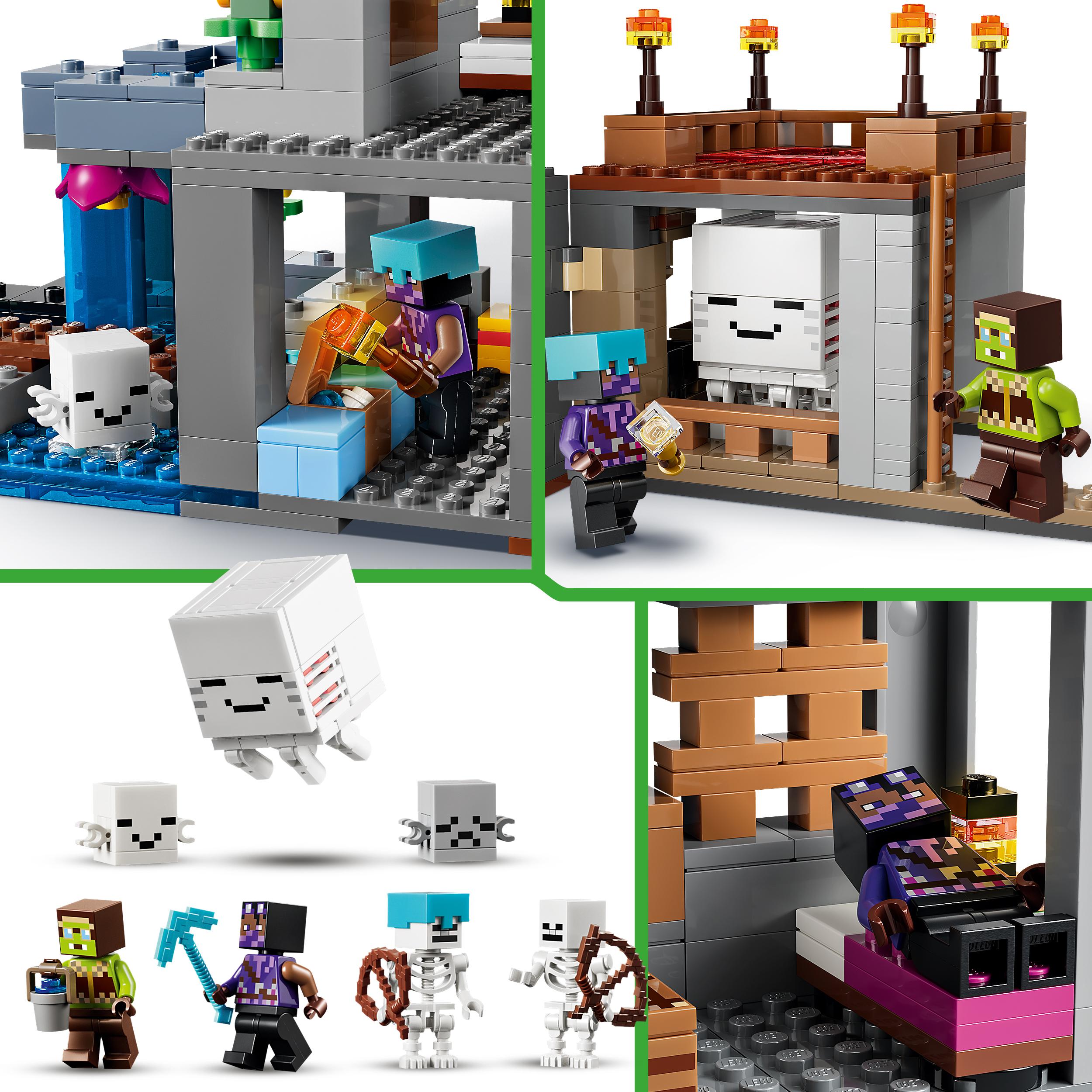 Voir la diapositive 5 : LEGO LEGO Minecraft 21597 La Station de Ghast - Jouet de Construction dès 9 ans - Figurines