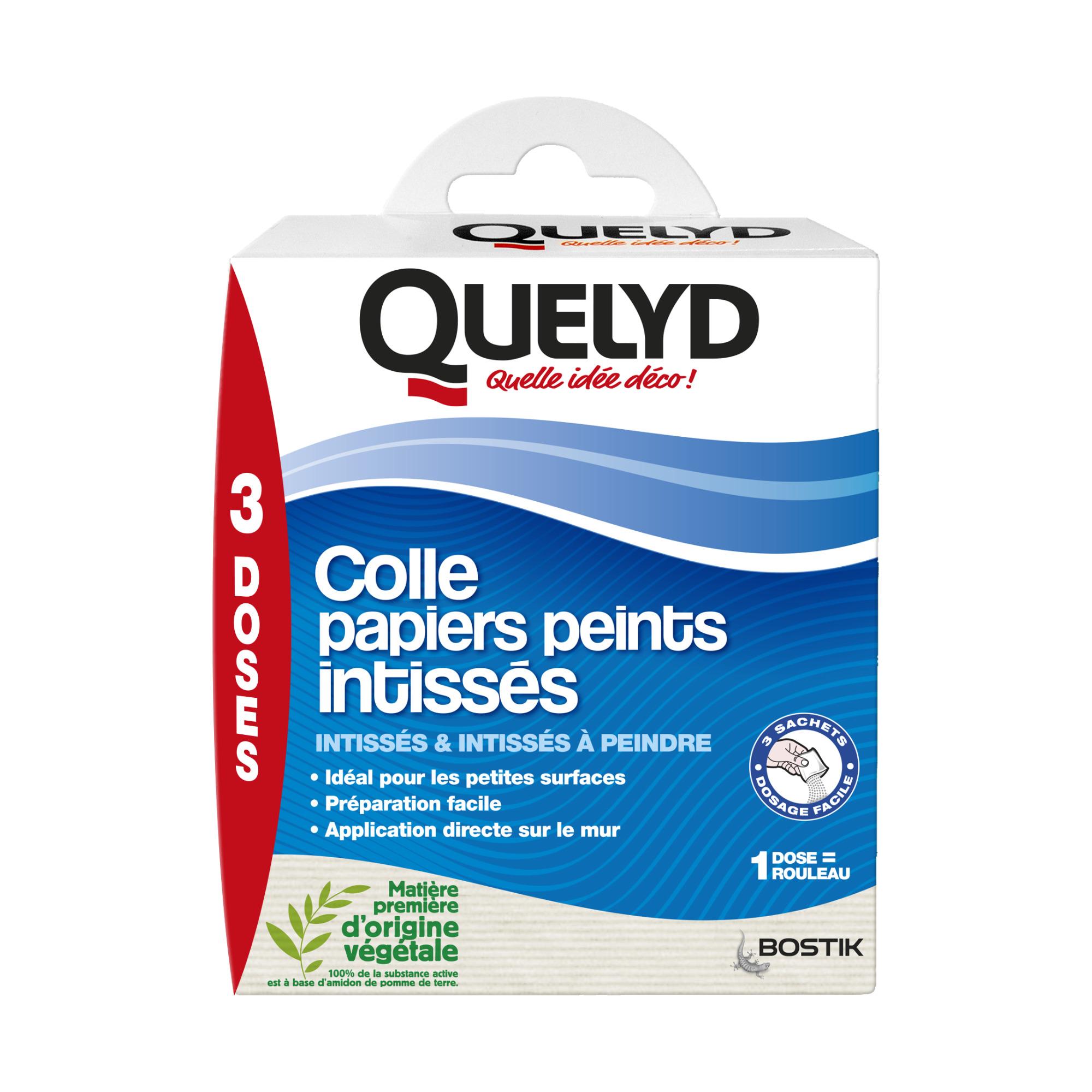QUELYD Colle papiers peints intissés 3 monodoses 150g