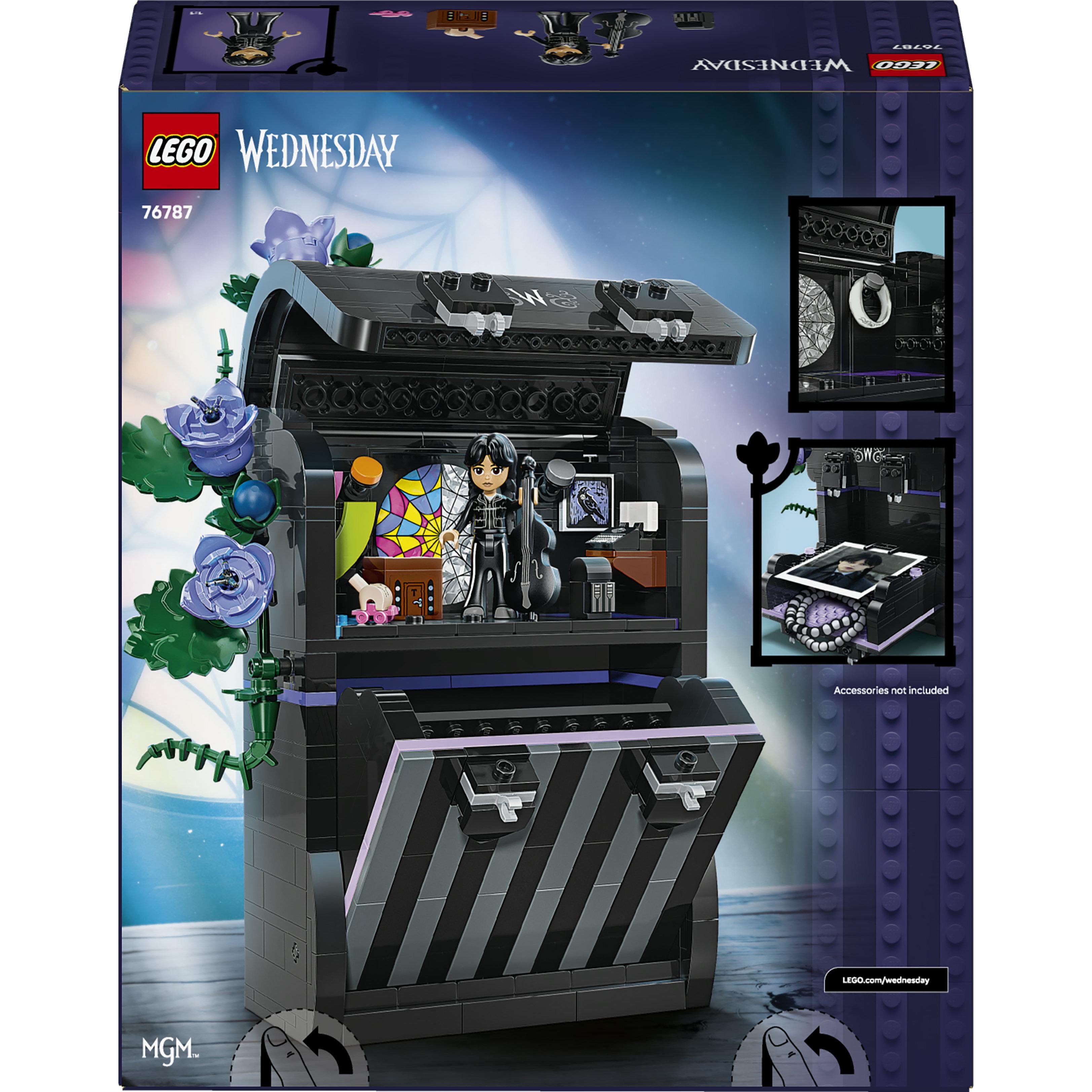 Voir la diapositive 7 : LEGO Mercredi 76787 - Le Sac à Dos de Mercredi