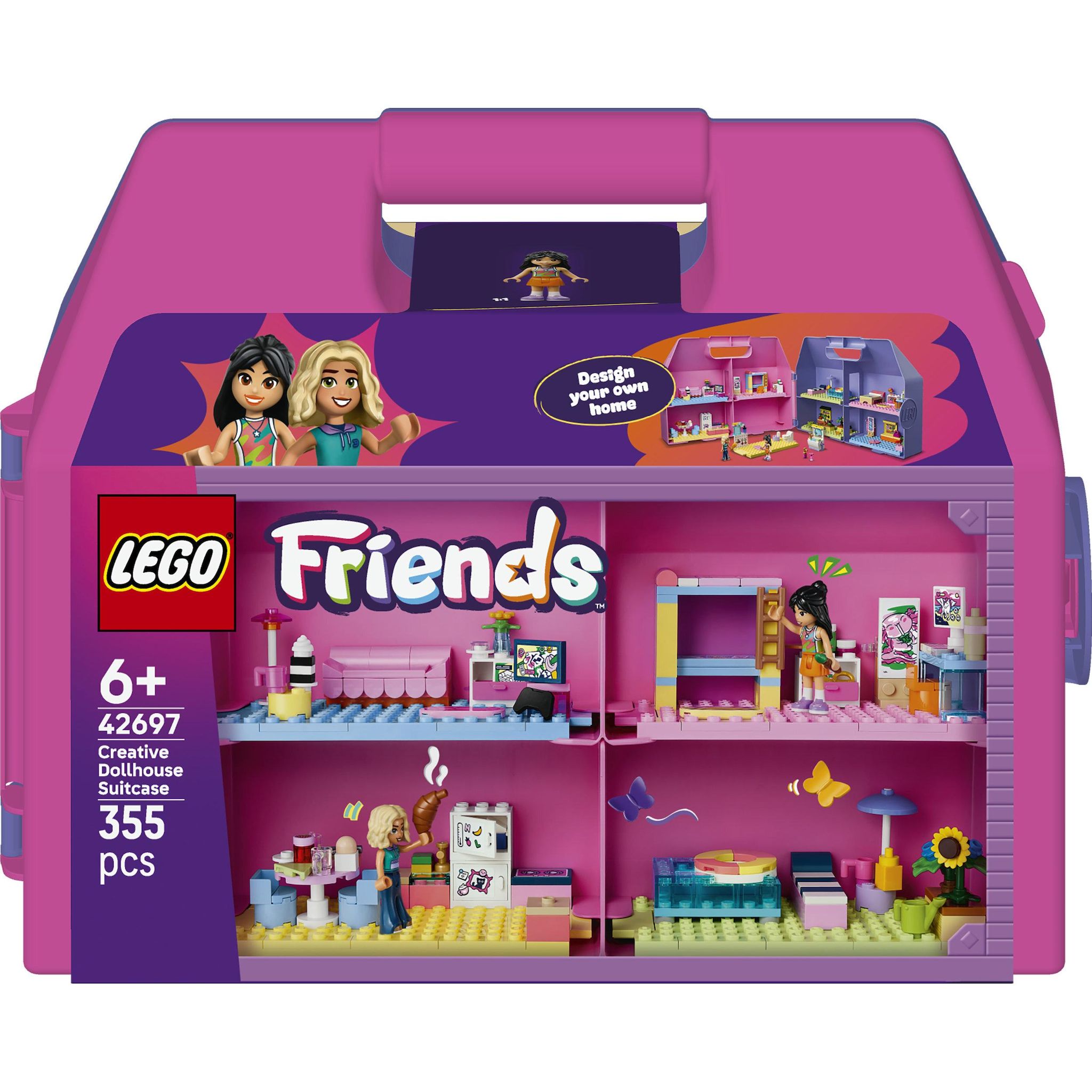 LEGO LEGO Friends 42697 La Maison de Poupée dans la Valise Créative - Jeu de Voyage dès 6 ans