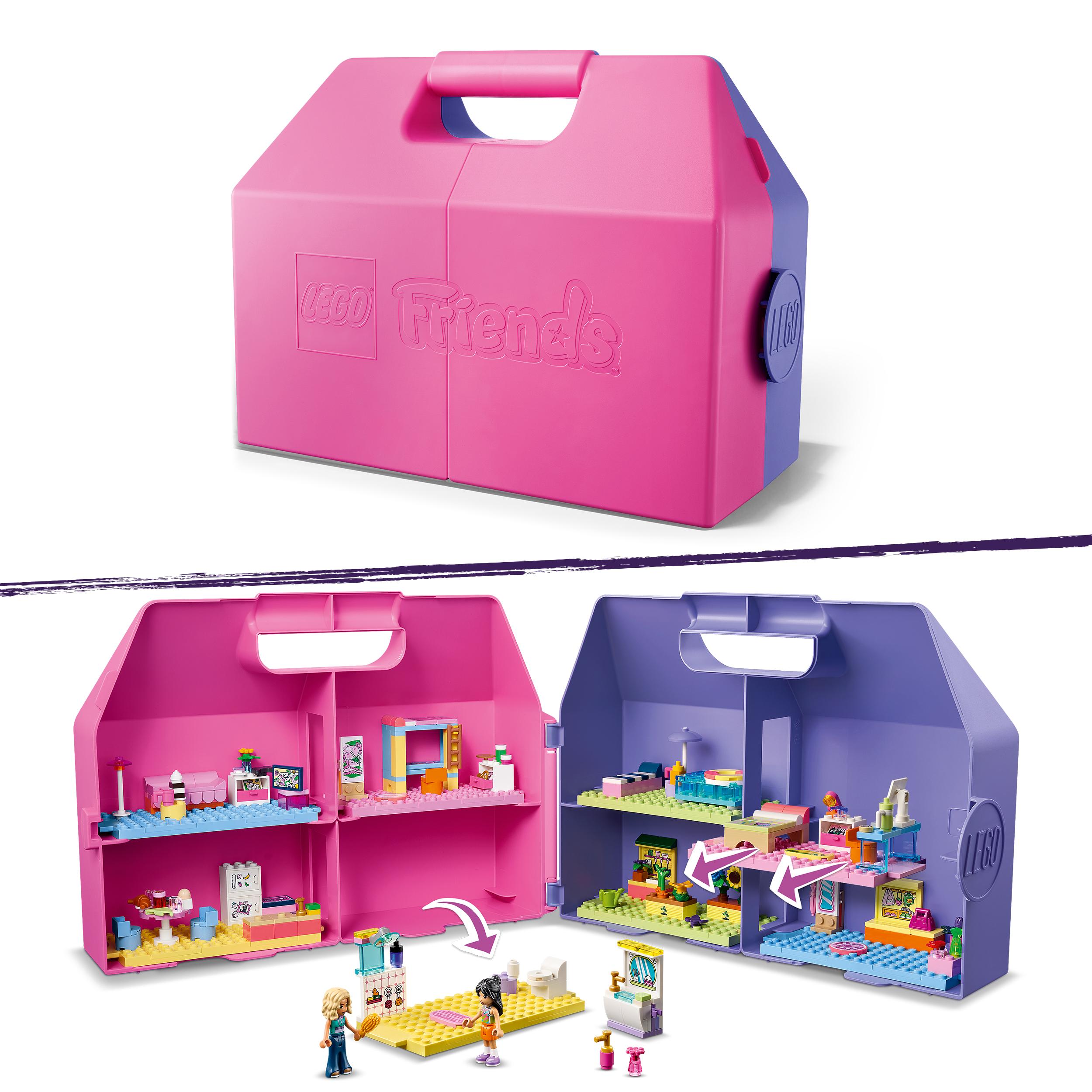 Voir la diapositive 4 : LEGO LEGO Friends 42697 La Maison de Poupée dans la Valise Créative - Jeu de Voyage dès 6 ans
