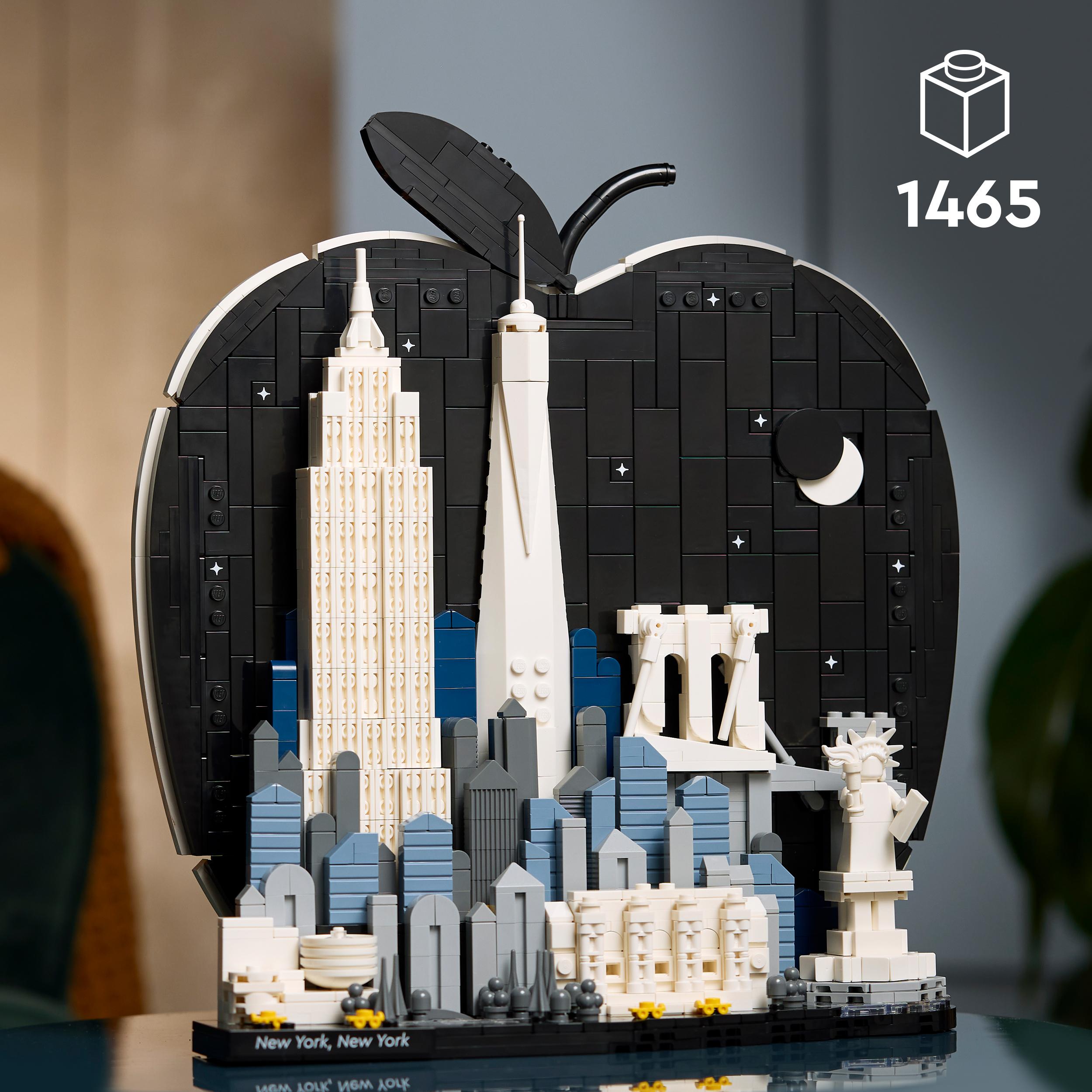 Voir la diapositive 3 : LEGO LEGO Architecture 21066 New York, La Grosse Pomme - Set de Construction Miniature - Adulte