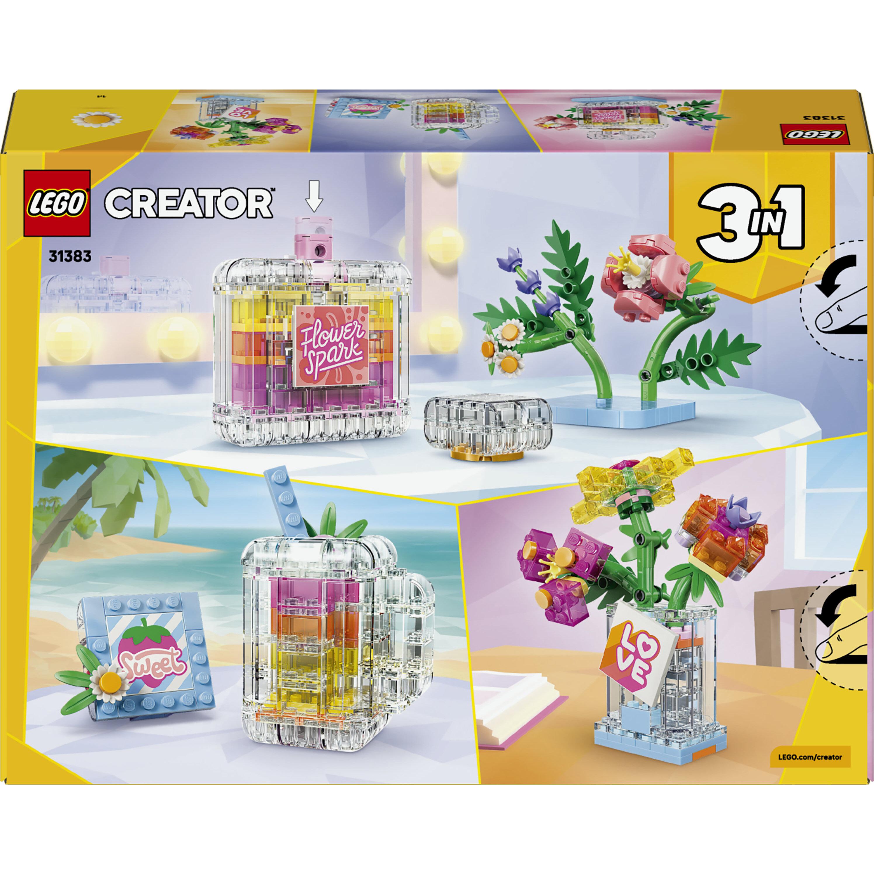 Voir la diapositive 7 : LEGO LEGO Creator 3-en-1 31383 Flacon de Parfum au Décor Floral - Jeu de Construction dès 8 ans