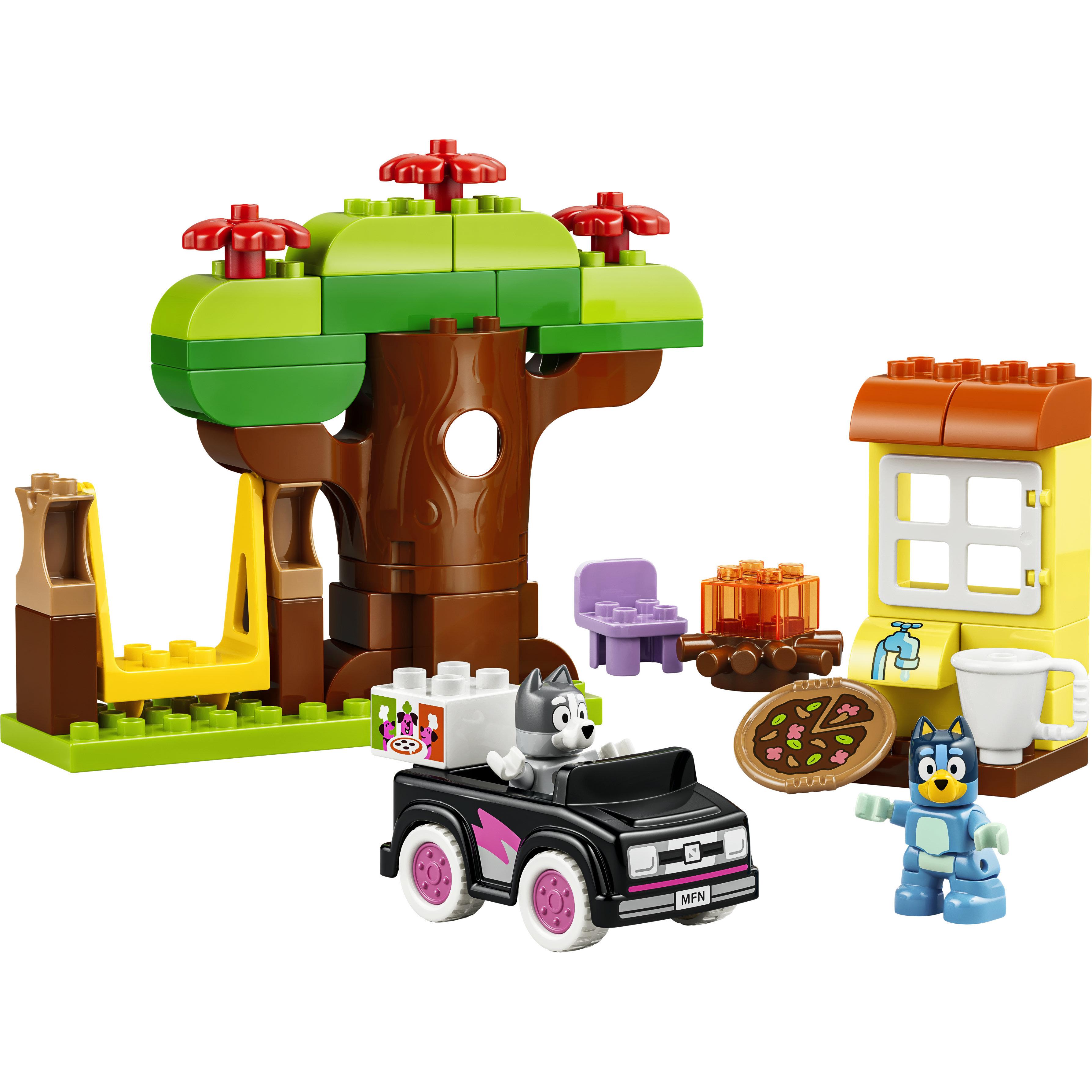 Voir la diapositive 2 : LEGO LEGO DUPLO Bluey 10469 Les Livreuses de Pizza avec Muffin et Bluey - Jouet Motricité 2 ans