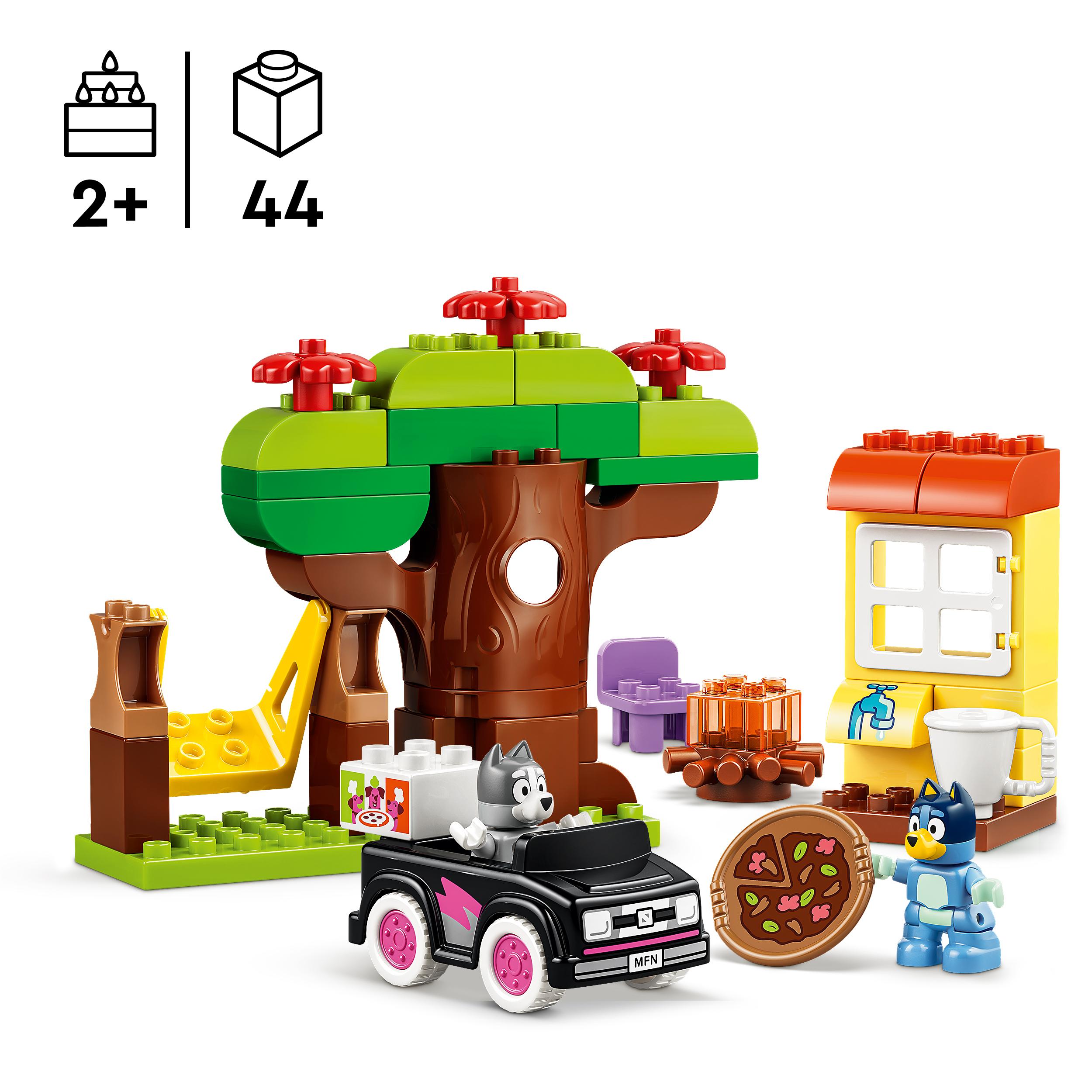 Voir la diapositive 3 : LEGO LEGO DUPLO Bluey 10469 Les Livreuses de Pizza avec Muffin et Bluey - Jouet Motricité 2 ans