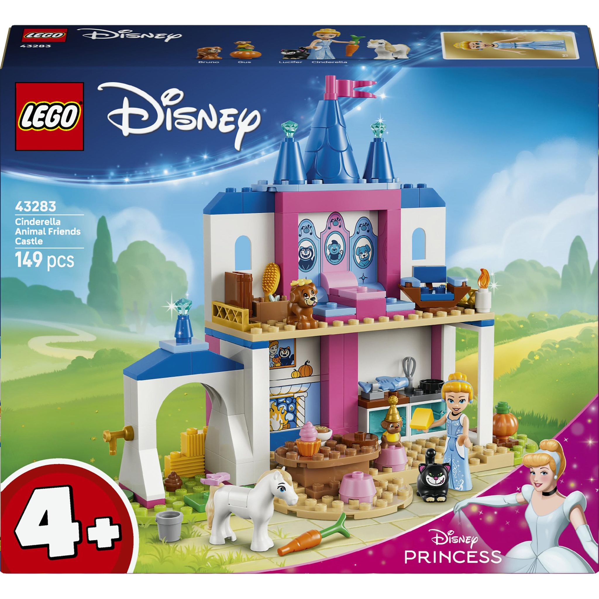LEGO Disney Princess 43283 - Château de Cendrillon et ses amis animaux