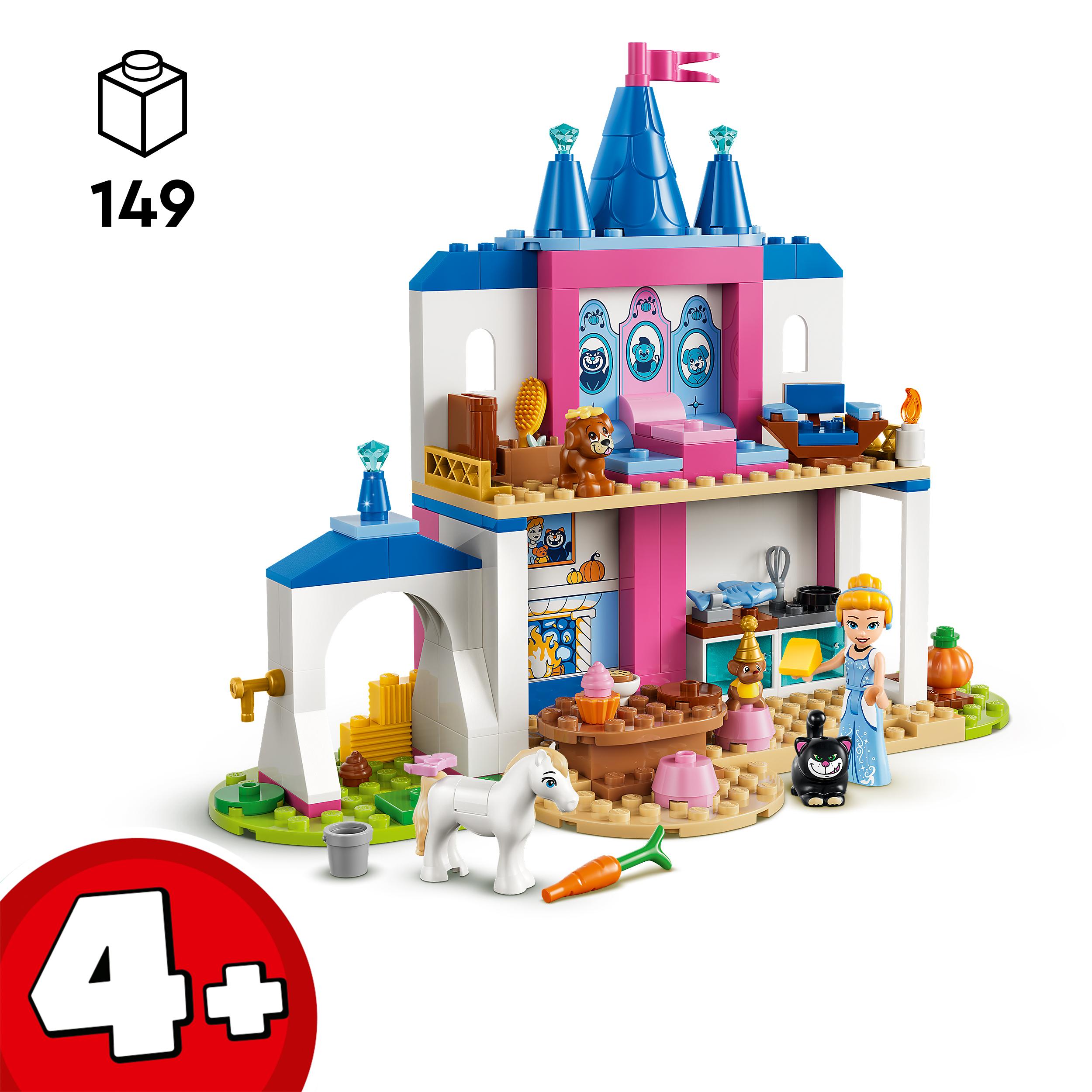 Voir la diapositive 3 : LEGO LEGO ǀ Disney Princess 43283 Château de Cendrillon et ses Amis Animaux - Jeu Éducatif