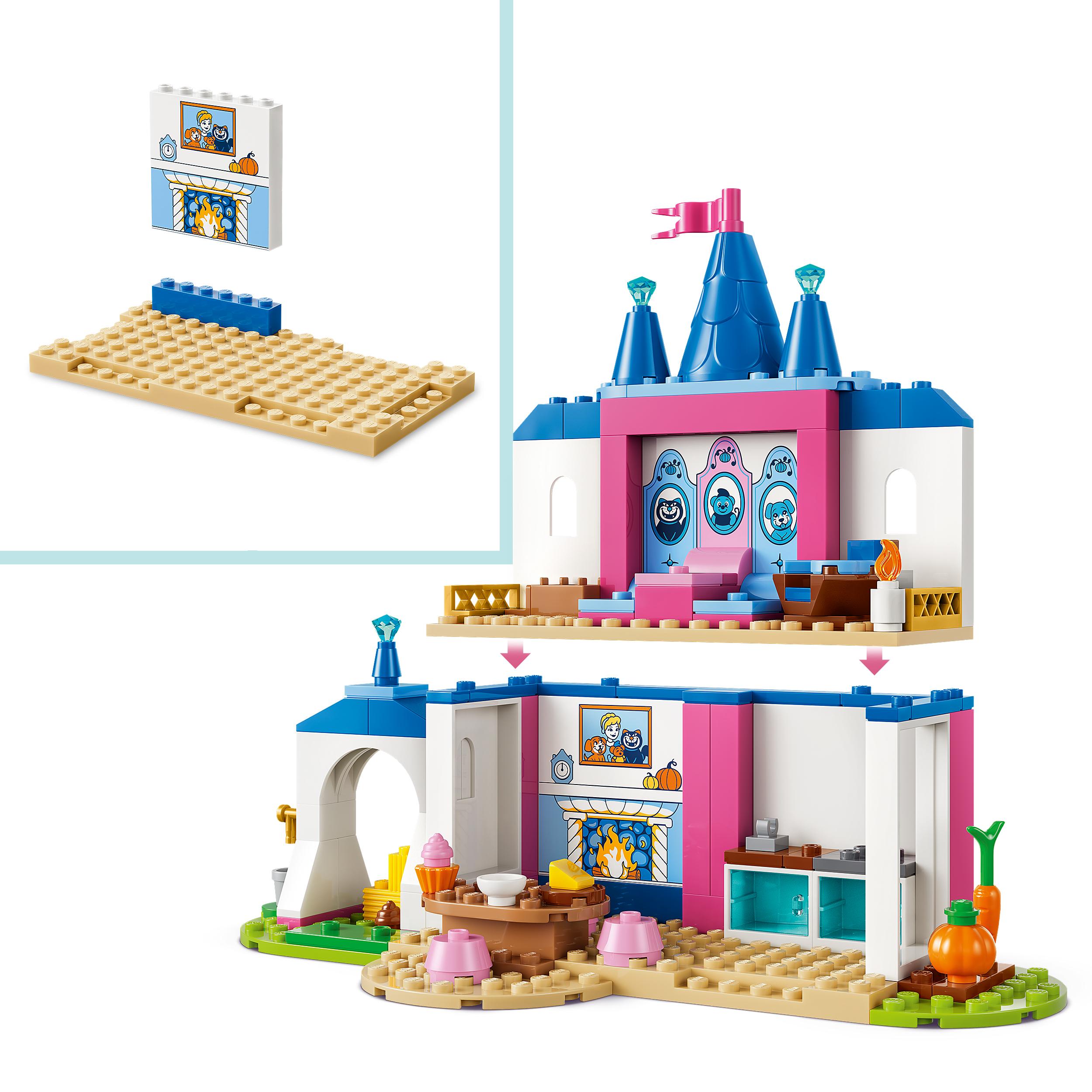 Voir la diapositive 4 : LEGO LEGO ǀ Disney Princess 43283 Château de Cendrillon et ses Amis Animaux - Jeu Éducatif