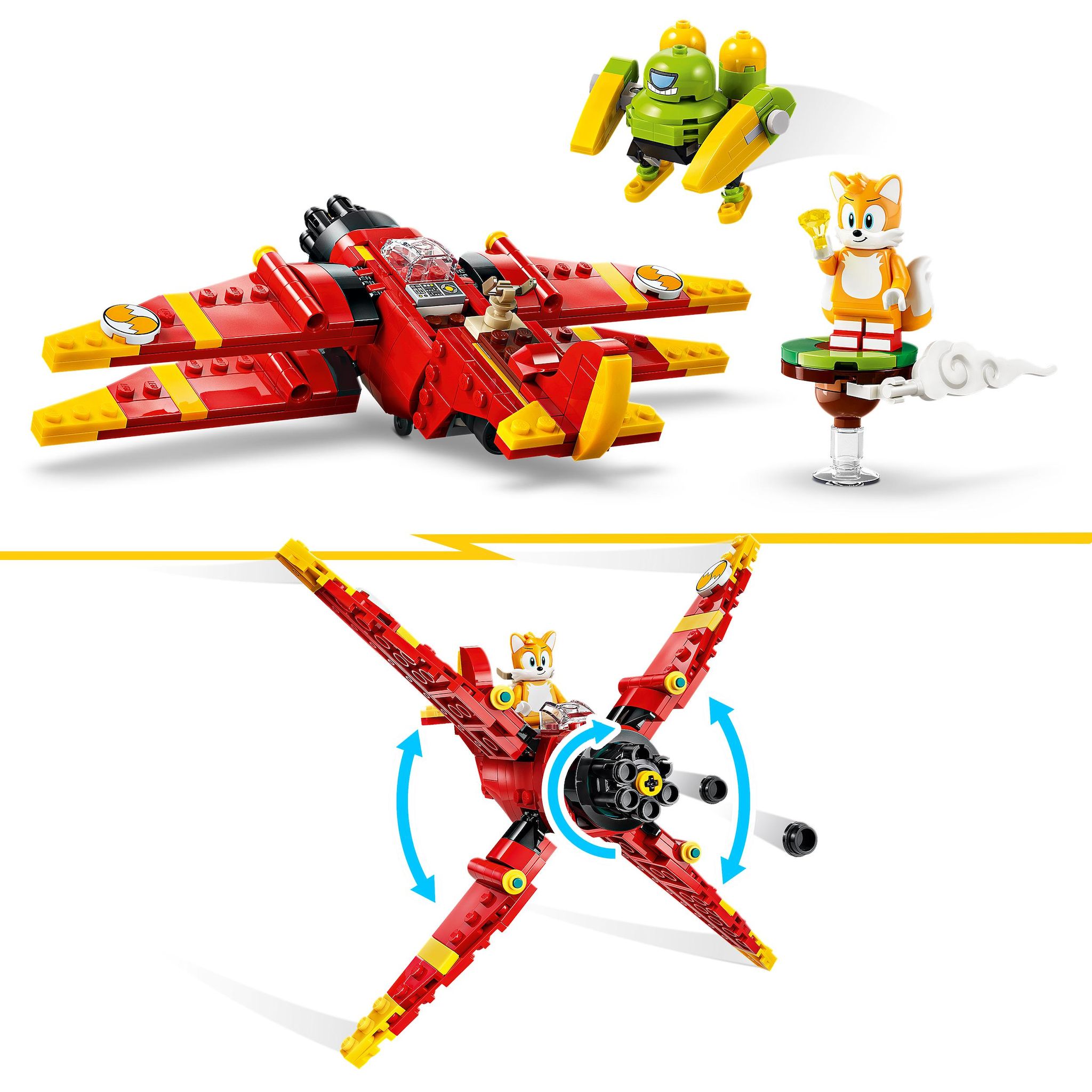 Voir la diapositive 4 : LEGO Sonic 77119 - Le Tornado-1 de Tails