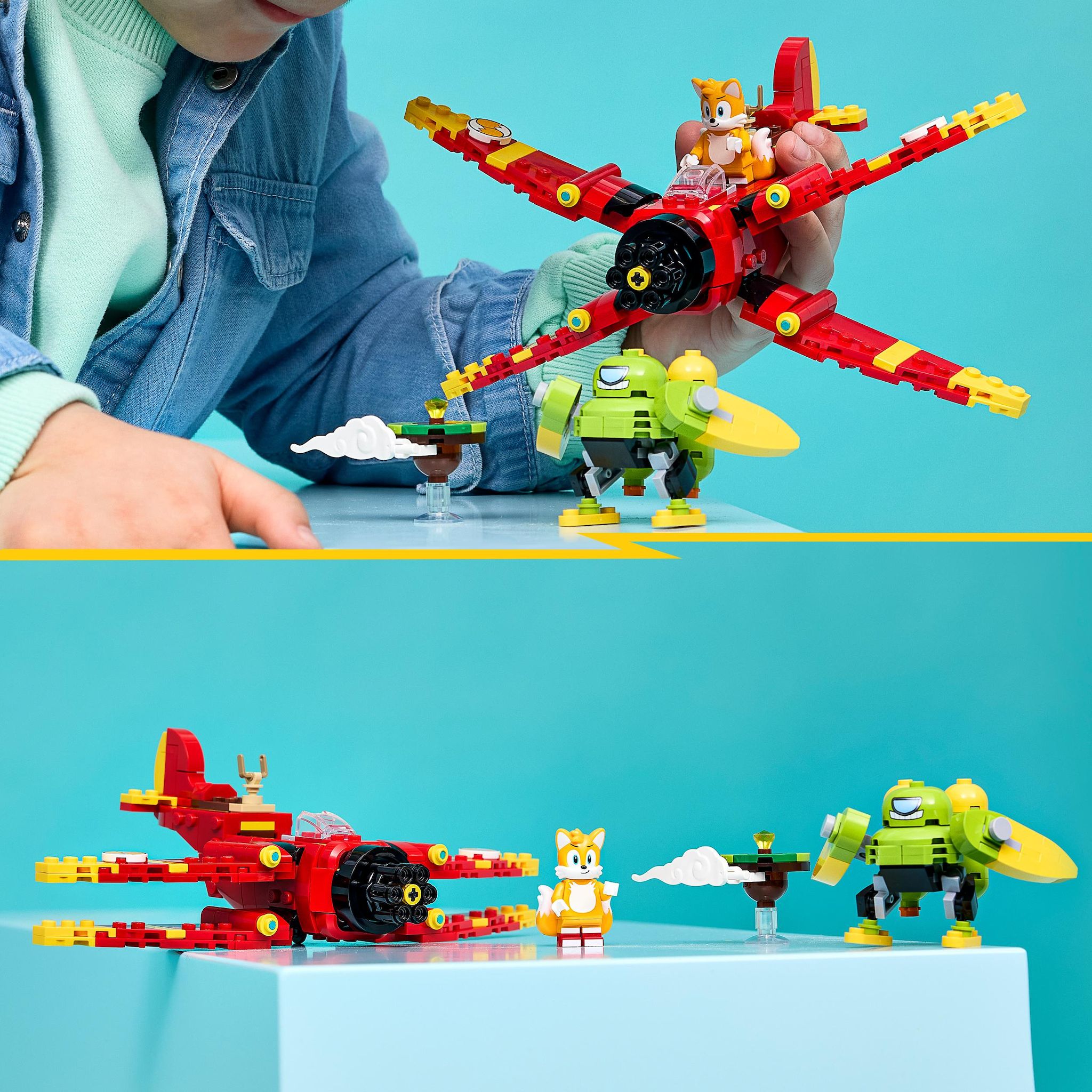 Voir la diapositive 6 : LEGO Sonic 77119 - Le Tornado-1 de Tails