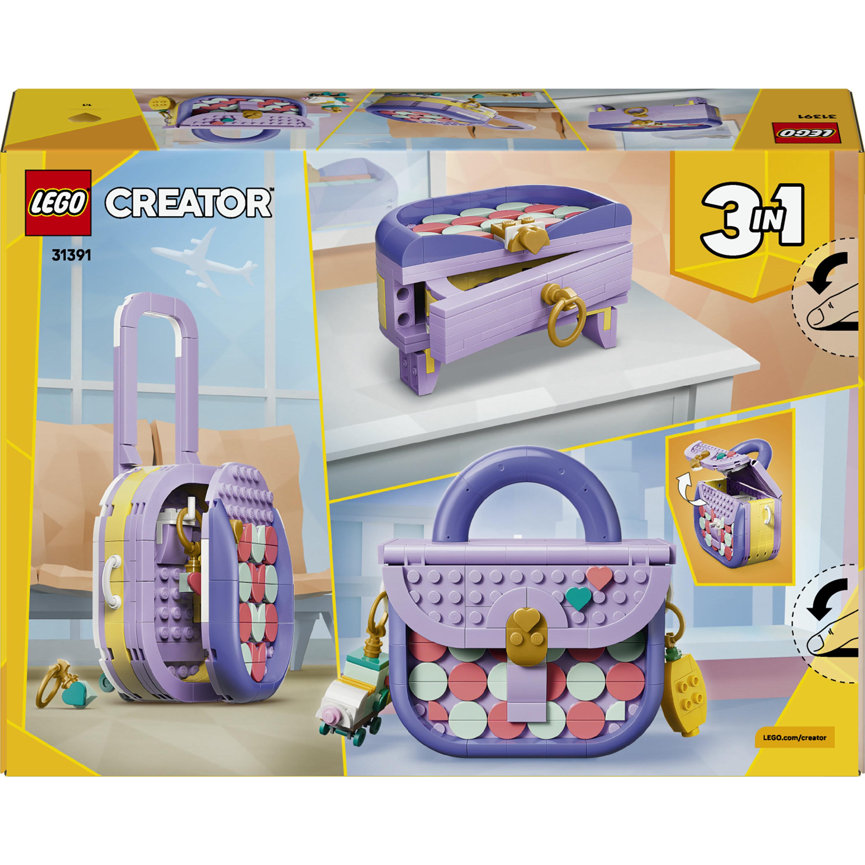 Voir la diapositive 7 : LEGO Creator 3-en-1 31391 - Sac fashion avec rangement