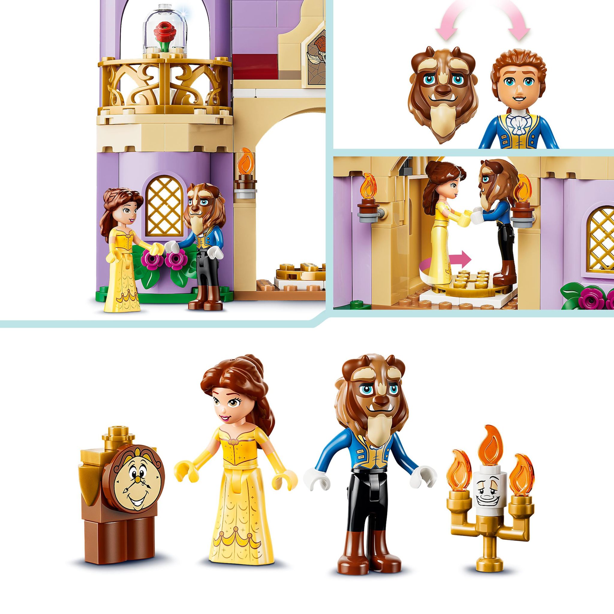 Voir la diapositive 5 : LEGO Disney Princess 43289 - Le château enchanté de la Belle et la Bête