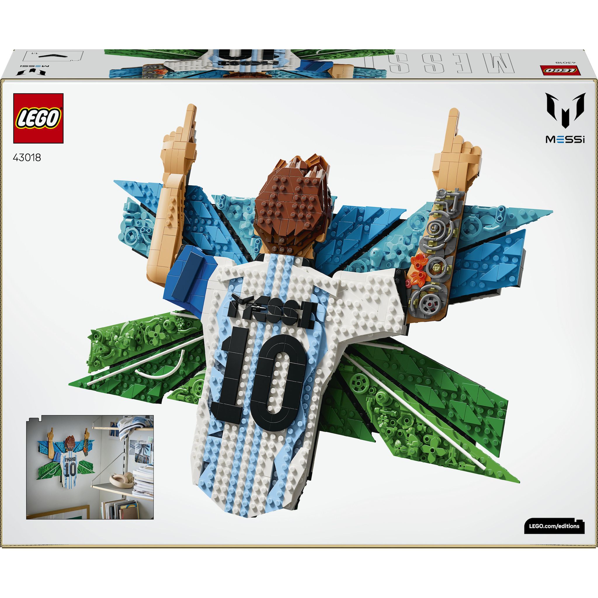 Voir la diapositive 7 : LEGO LEGO Editions 43018 Lionel Messi – La Célébration - Jeu Ado dès 14 ans - Tableau Mural