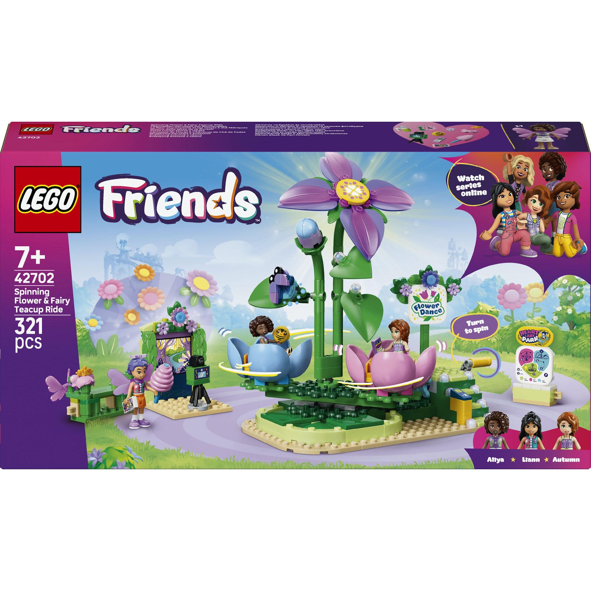 LEGO LEGO Friends 42702 La Fleur Tournoyante et les Tasses à Thé Féériques - Jouet dès 7 ans
