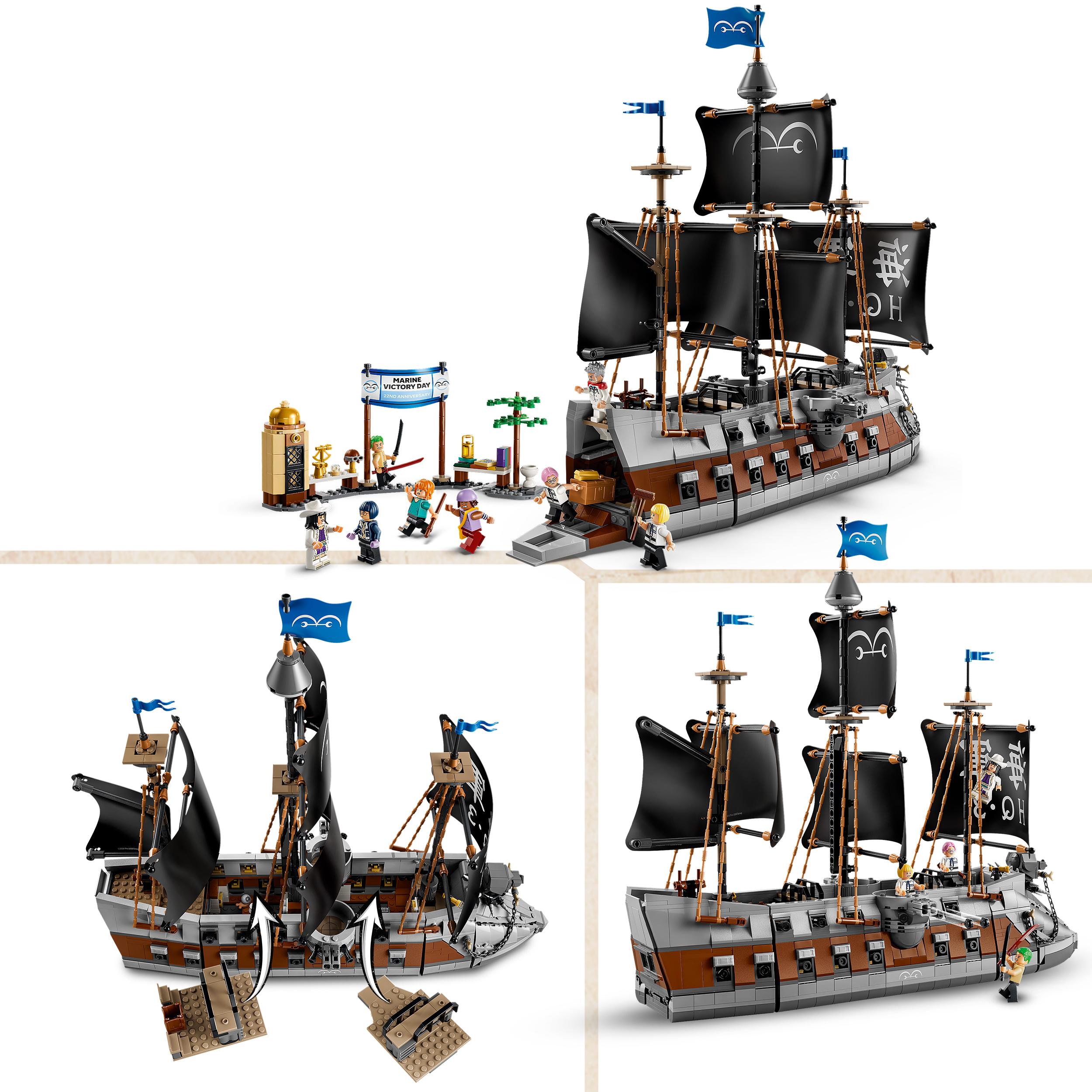 Voir la diapositive 4 : LEGO One Piece 75646 - Le navire de la marine de Garp
