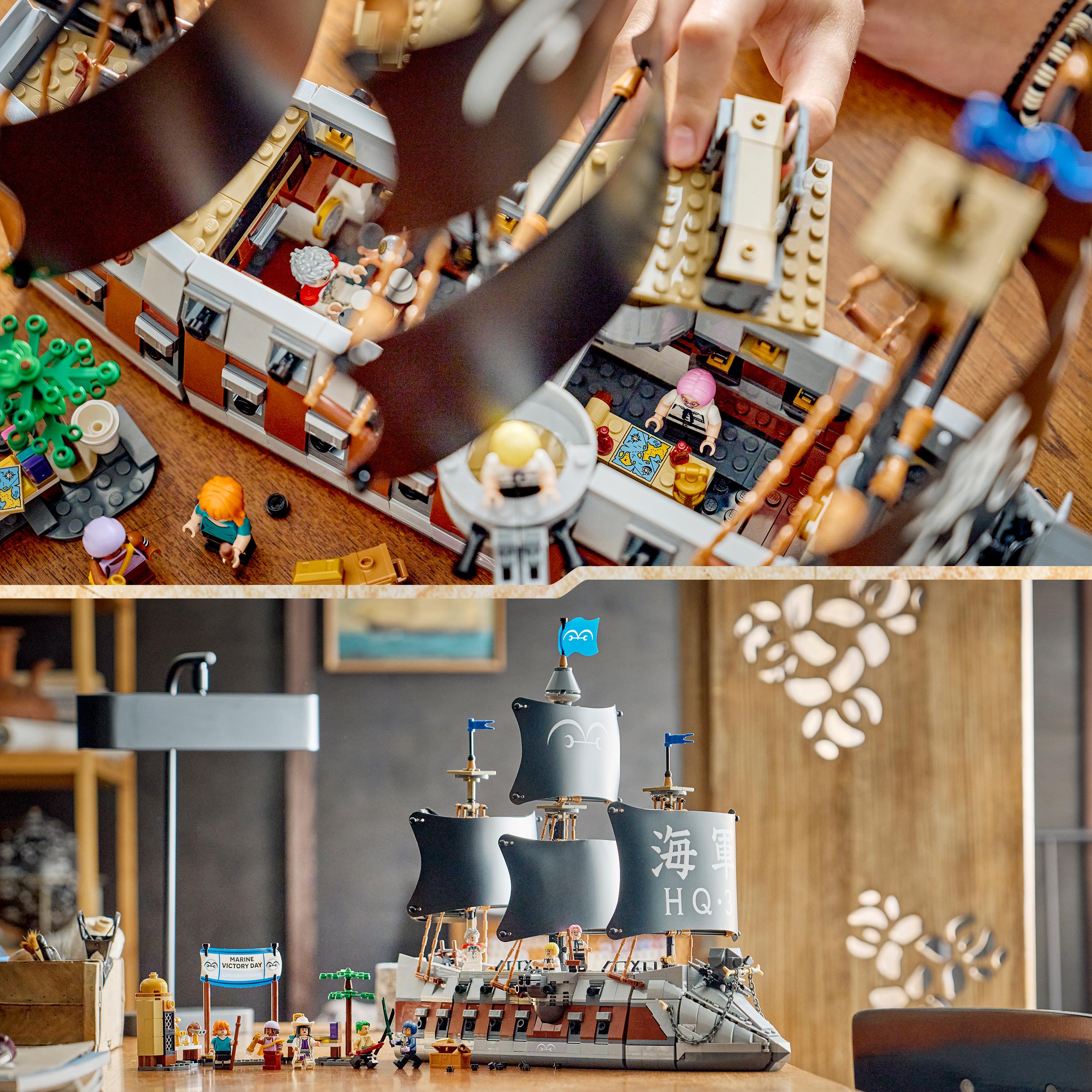 Voir la diapositive 6 : LEGO One Piece 75646 - Le navire de la marine de Garp