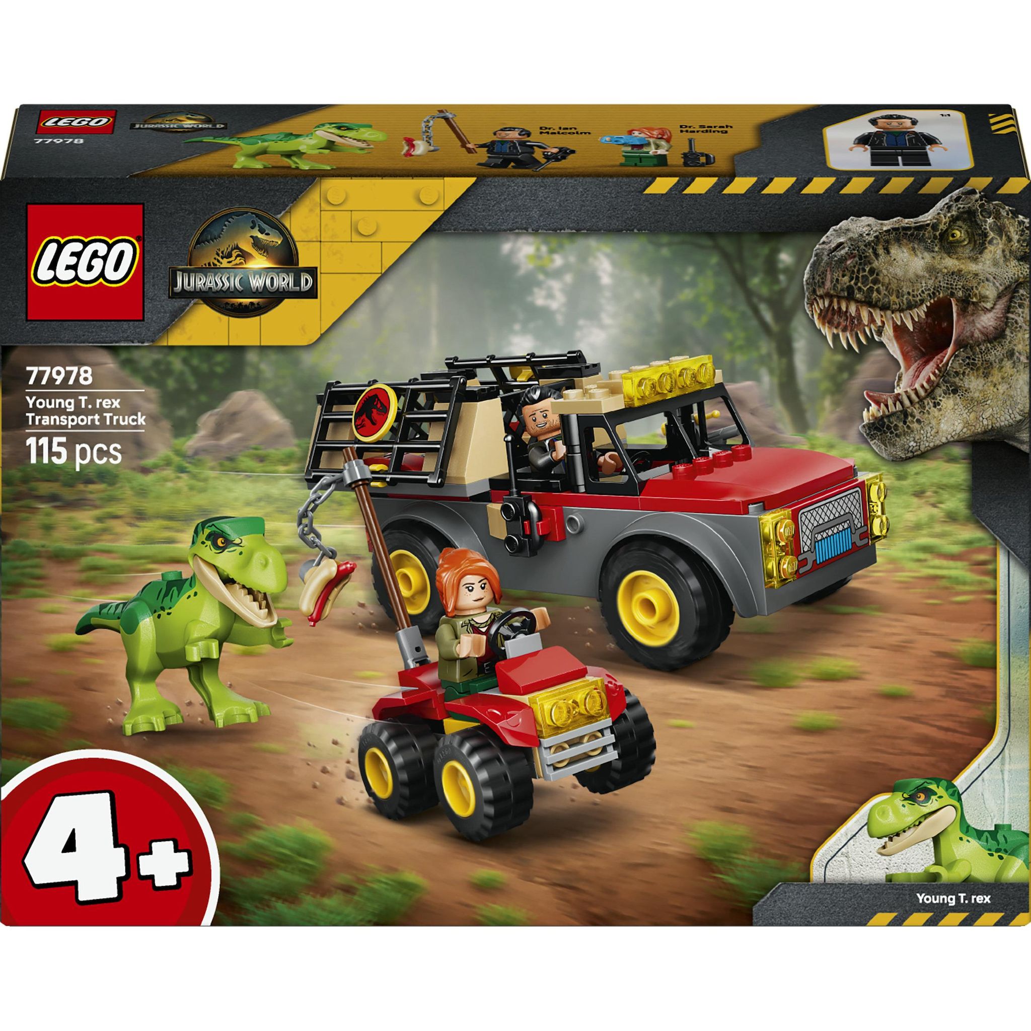 Voir la diapositive 1 : LEGO Jurassic World 77978 - Camion de transport du jeune T-Rex