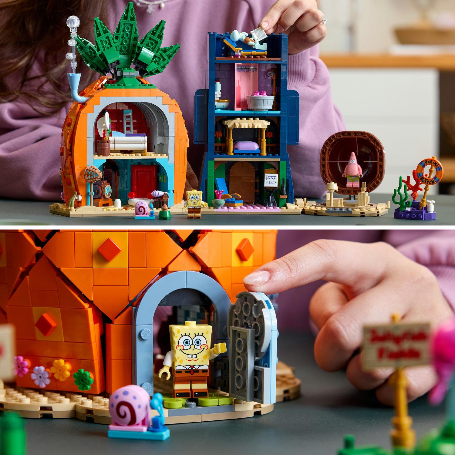 Voir la diapositive 5 : LEGO Icons 11386 - Bikini Bottom Bob L'éponge