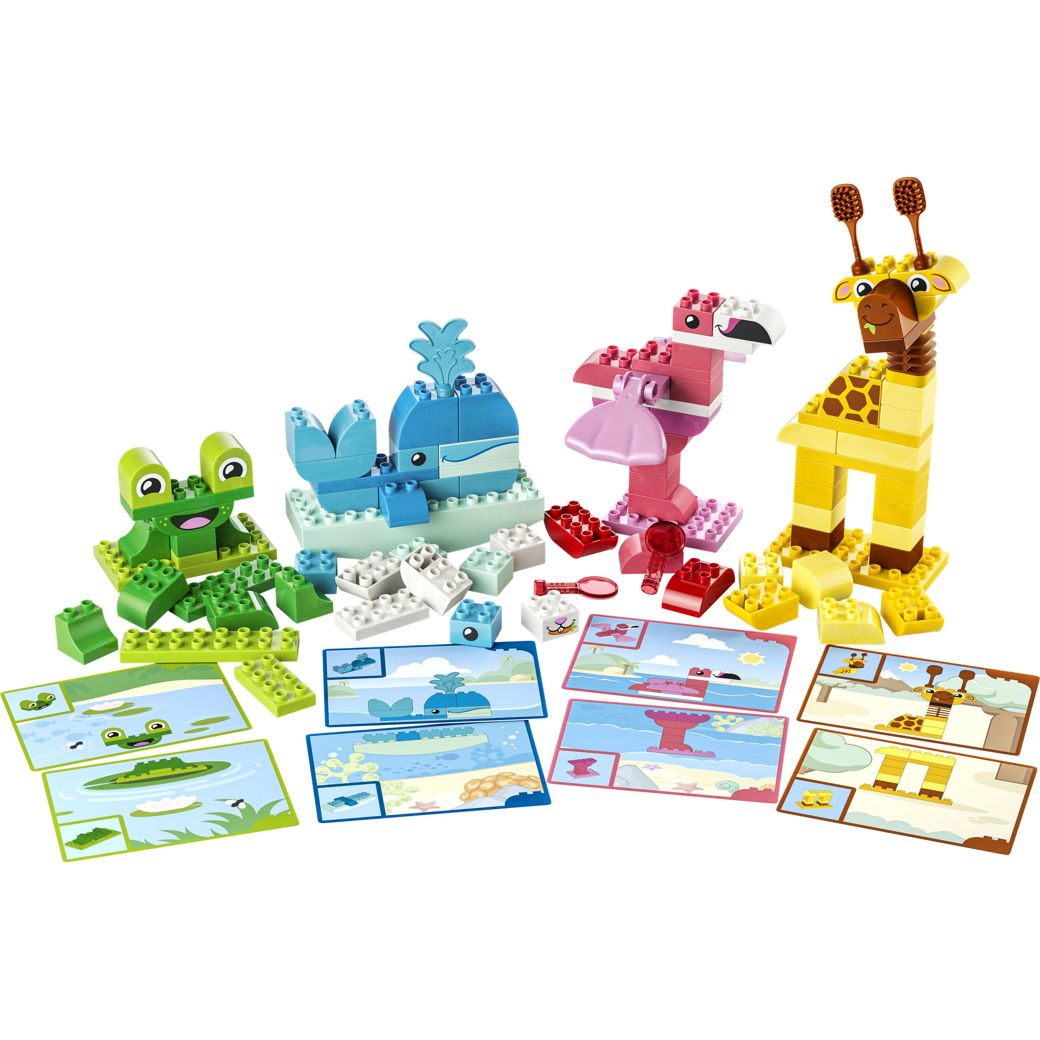Voir la diapositive 2 : LEGO LEGO DUPLO 10472 Jeu de Construction d’Animaux - Jouet Éducatif dès 3 ans - Set Montessori