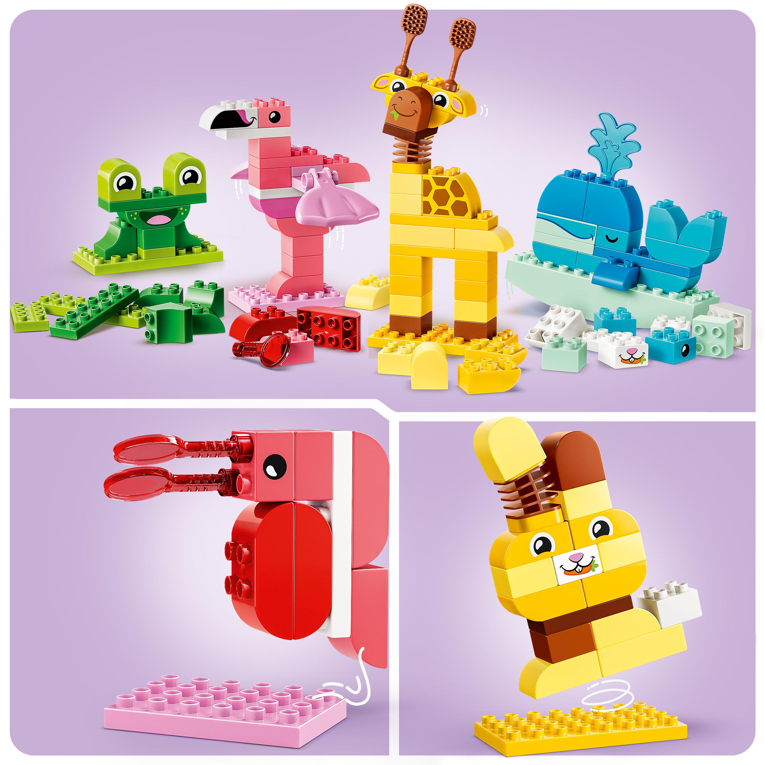 Voir la diapositive 4 : LEGO LEGO DUPLO 10472 Jeu de Construction d’Animaux - Jouet Éducatif dès 3 ans - Set Montessori