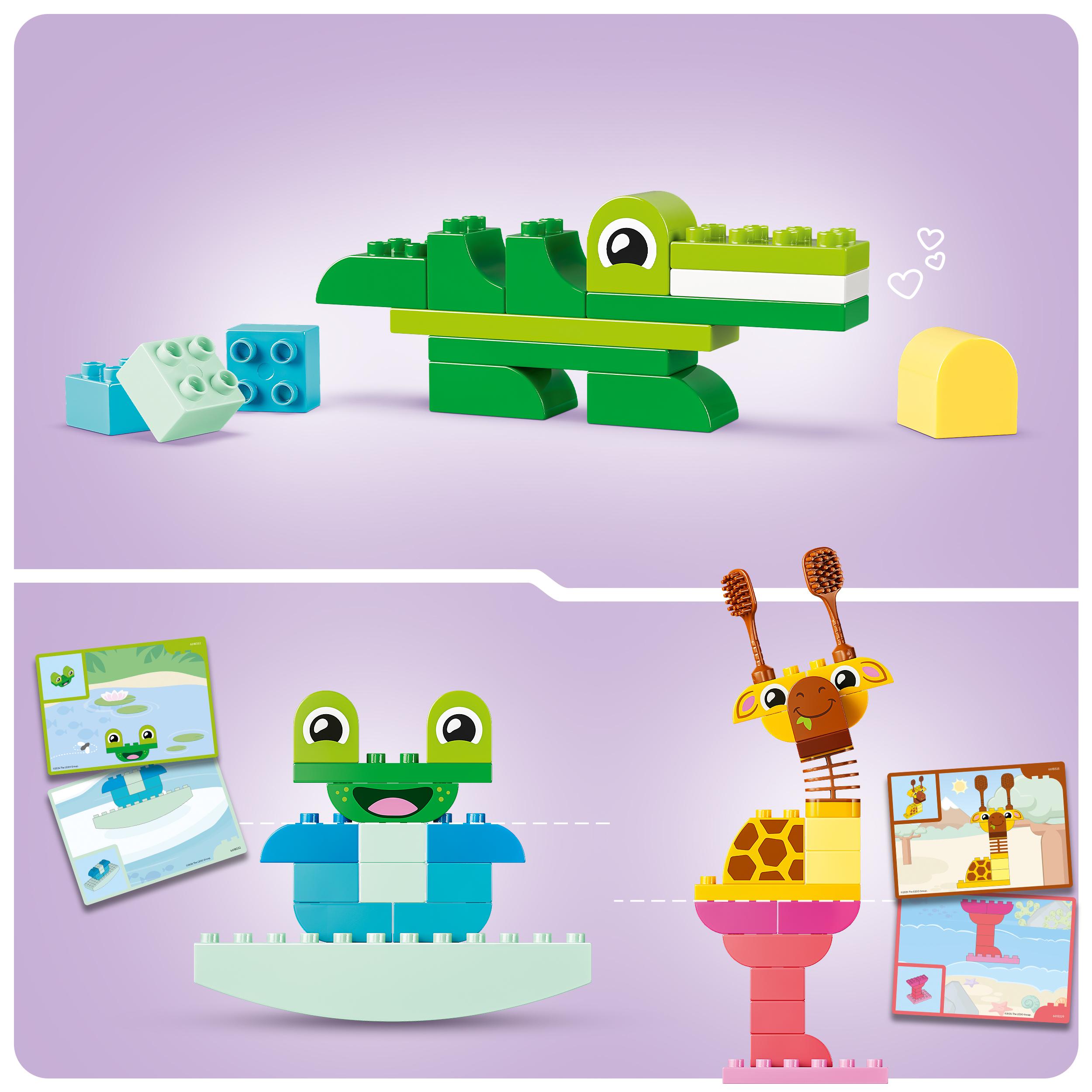 Voir la diapositive 5 : LEGO LEGO DUPLO 10472 Jeu de Construction d’Animaux - Jouet Éducatif dès 3 ans - Set Montessori