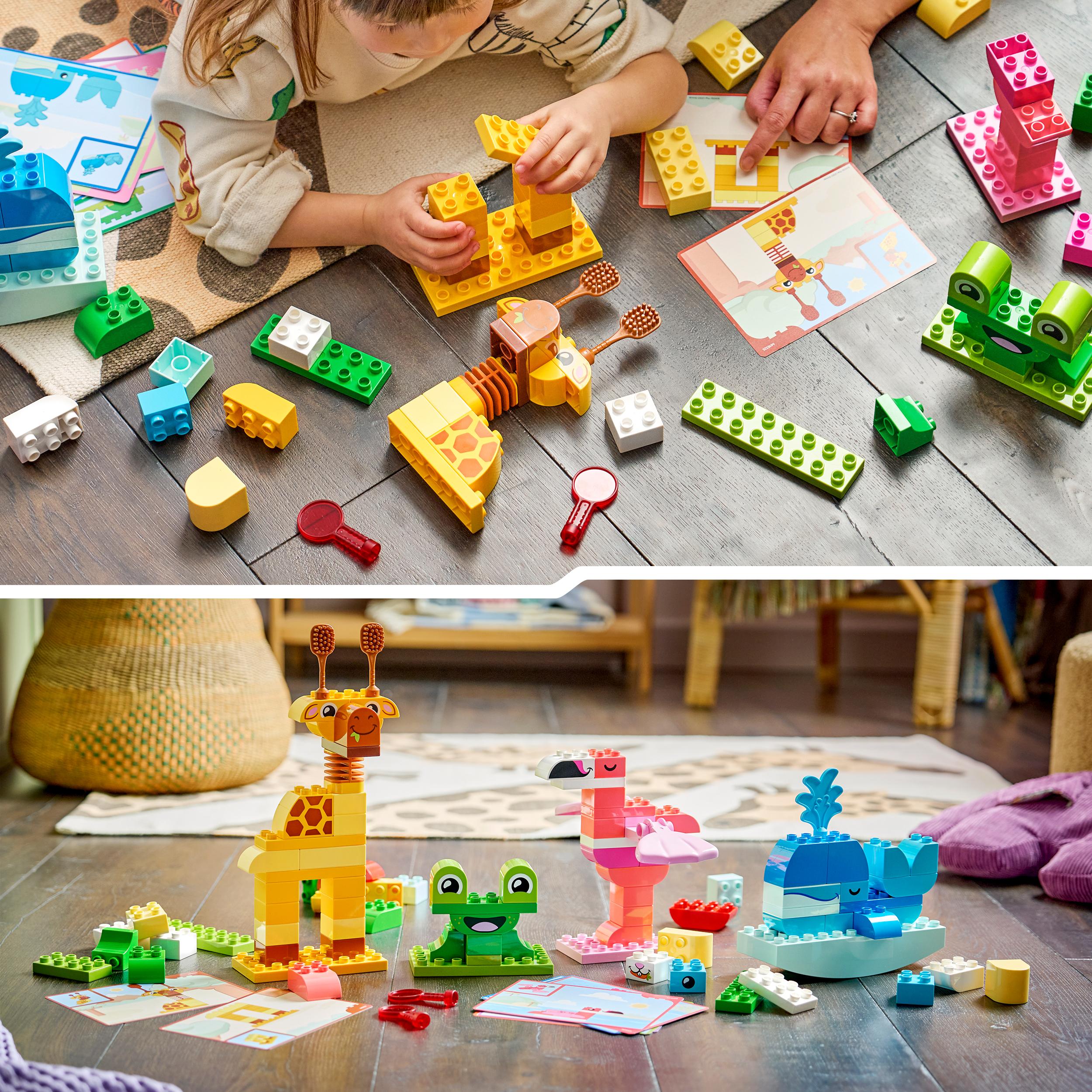 Voir la diapositive 6 : LEGO LEGO DUPLO 10472 Jeu de Construction d’Animaux - Jouet Éducatif dès 3 ans - Set Montessori