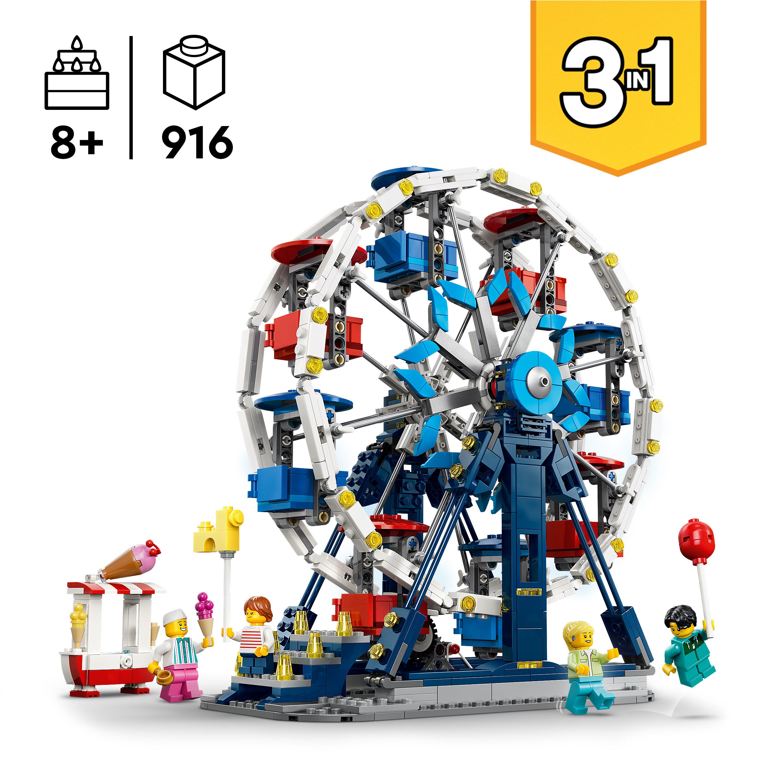 Voir la diapositive 3 : LEGO LEGO Creator 3-en-1 31389 La Grande Roue Légendaire - Jeu 8 ans - Décoration de Chambre