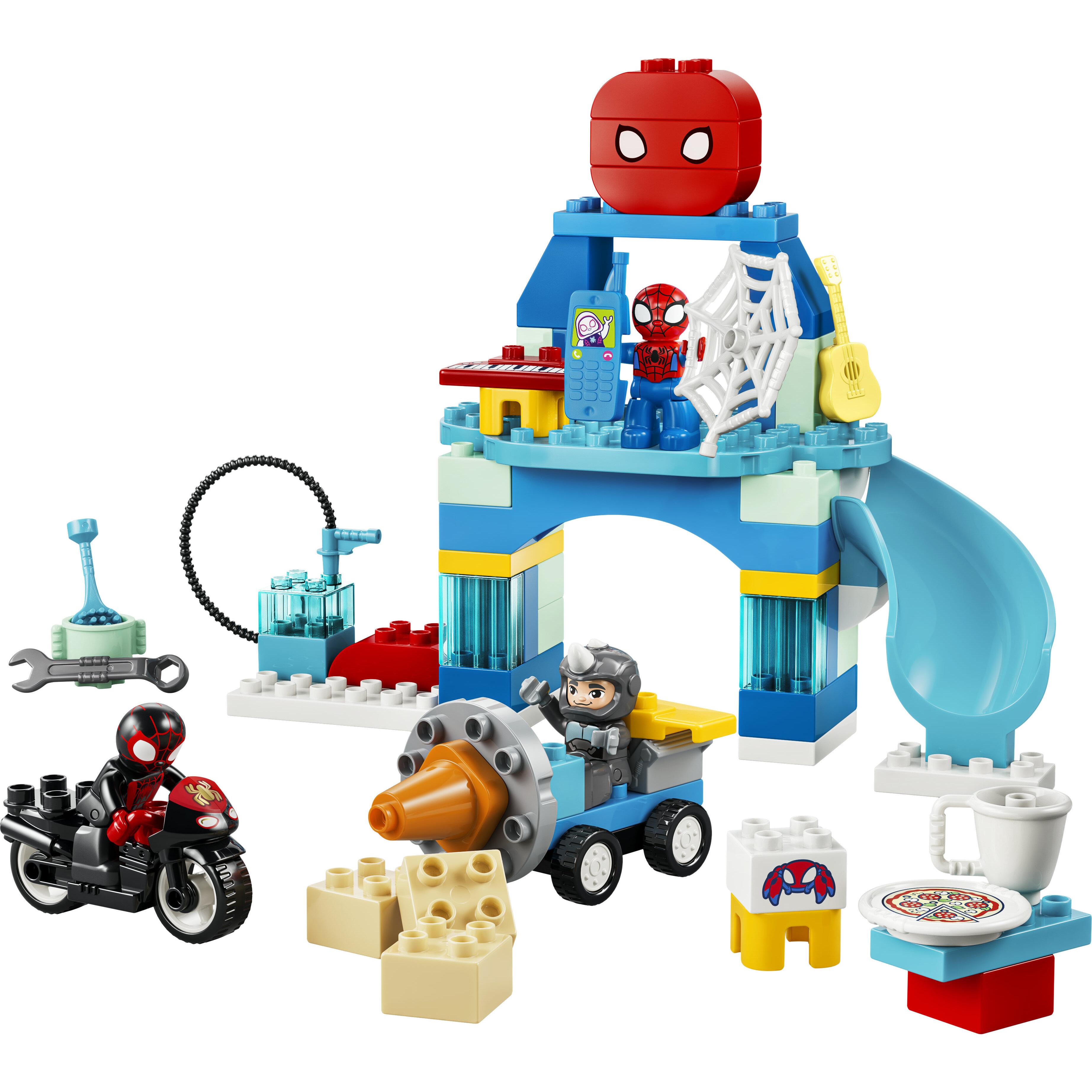 Voir la diapositive 2 : LEGO LEGO DUPLO | Marvel 10464 Le Quartier Général de l’Équipe Spidey - Jeu dès 2 ans - Moto