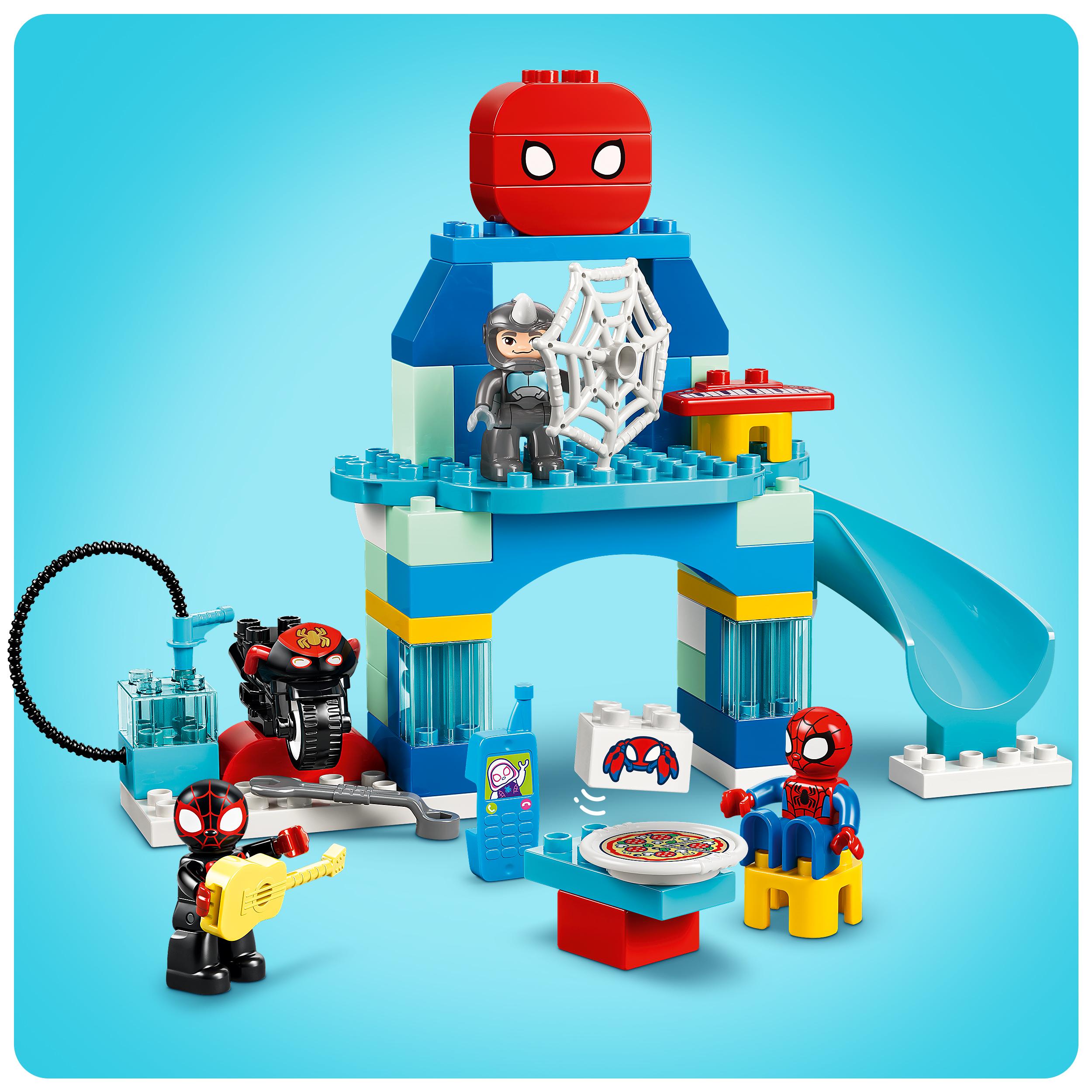 Voir la diapositive 4 : LEGO LEGO DUPLO | Marvel 10464 Le Quartier Général de l’Équipe Spidey - Jeu dès 2 ans - Moto